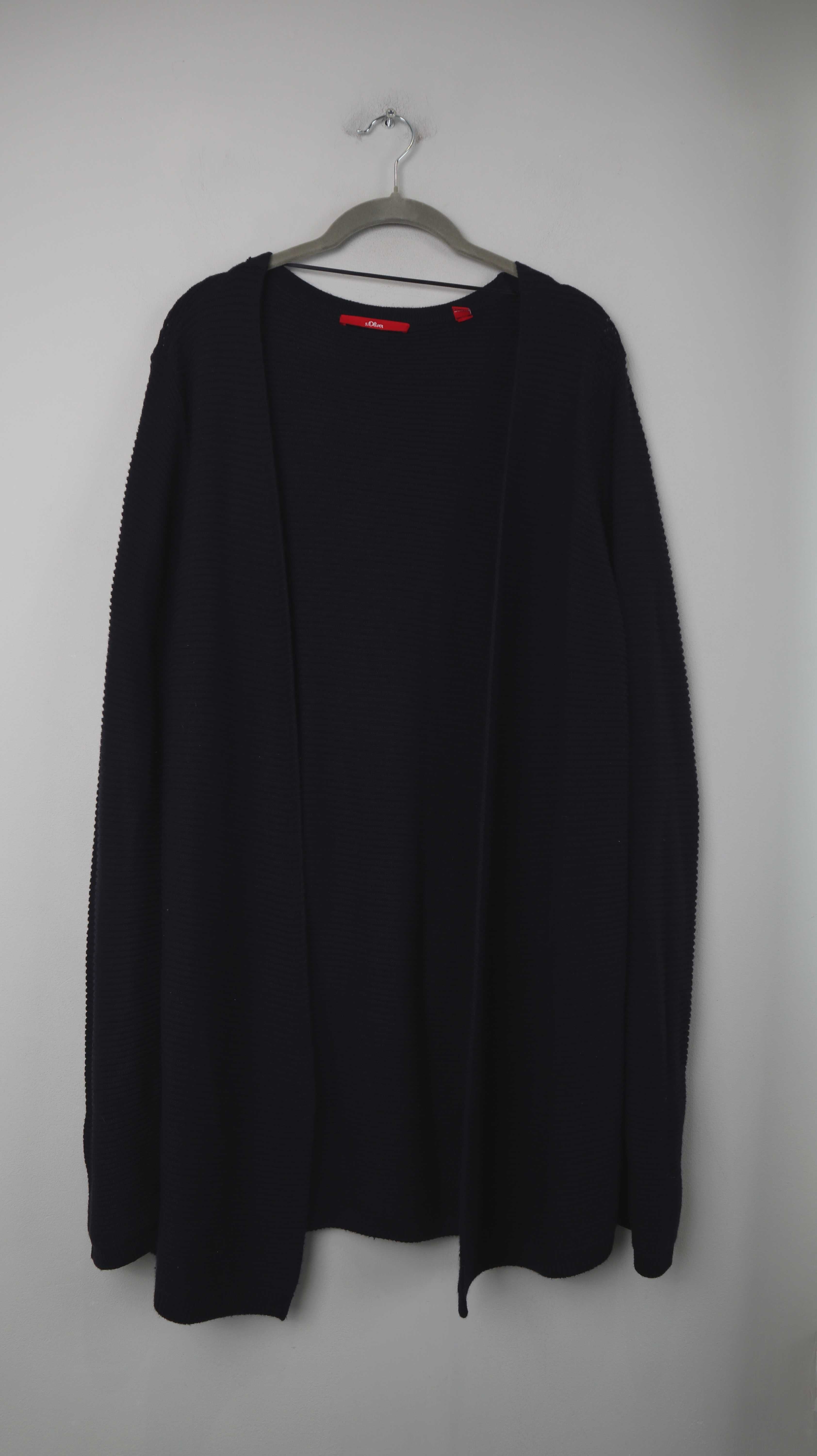 S. Oliver Strickjacke Cardigan 44 dunkelblau blau Marineblau ripped Jacke