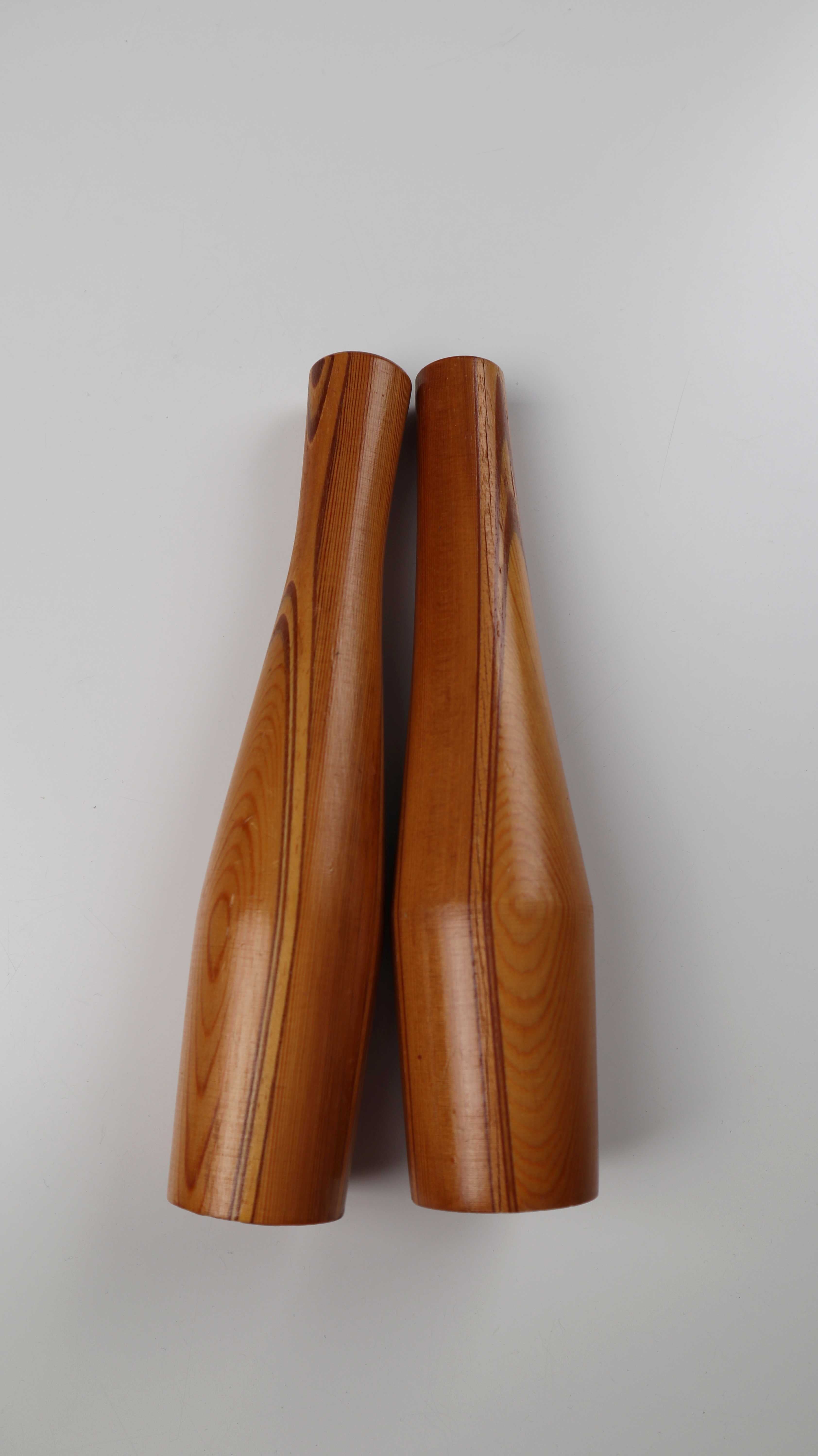 Kerzenhalter Holzkerzenhalter Scandic Skandinavisch Set mid century Vase