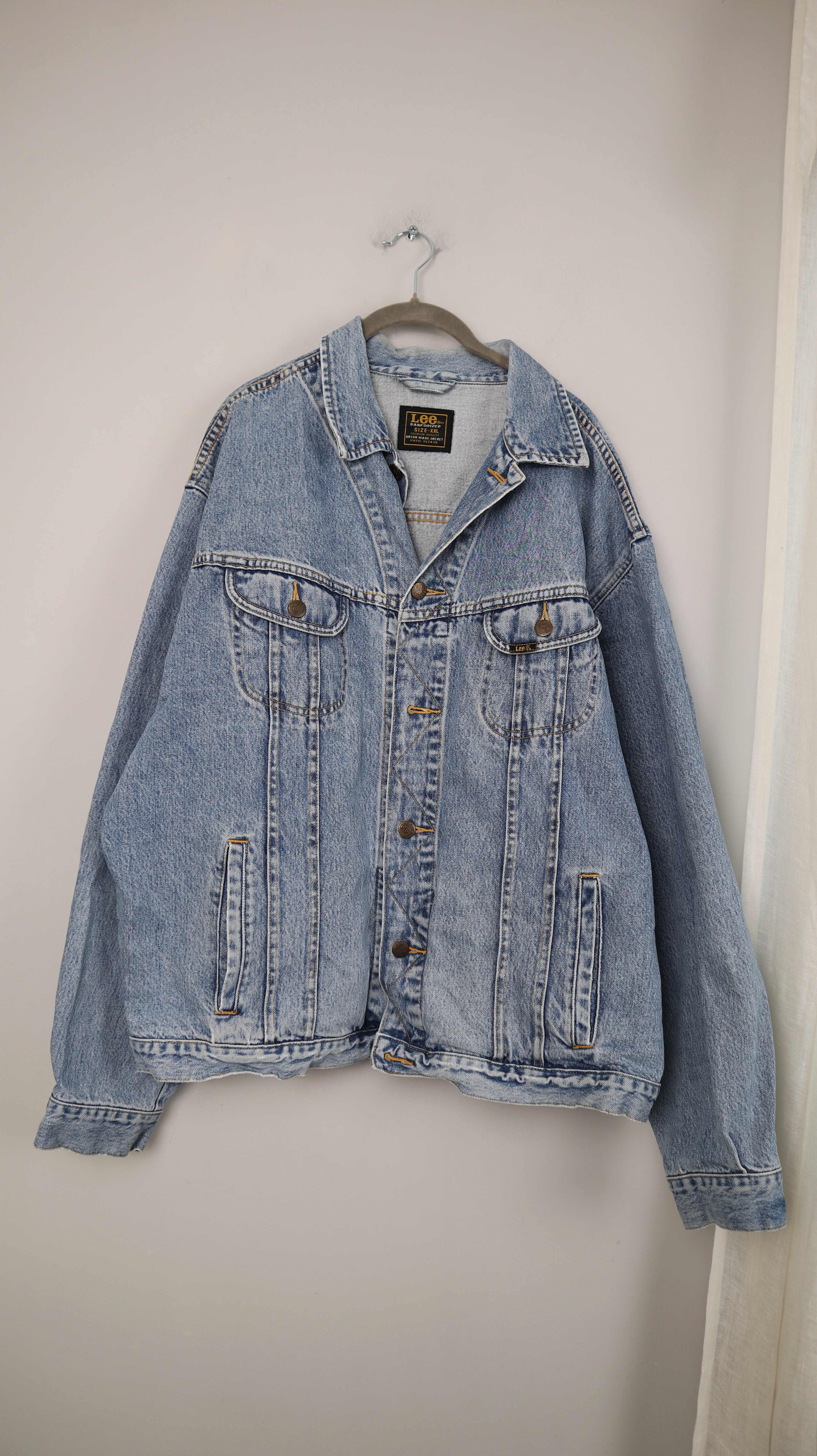 Lee Jeansjacke denim blau XXL Jacke Jeans washed Vintage