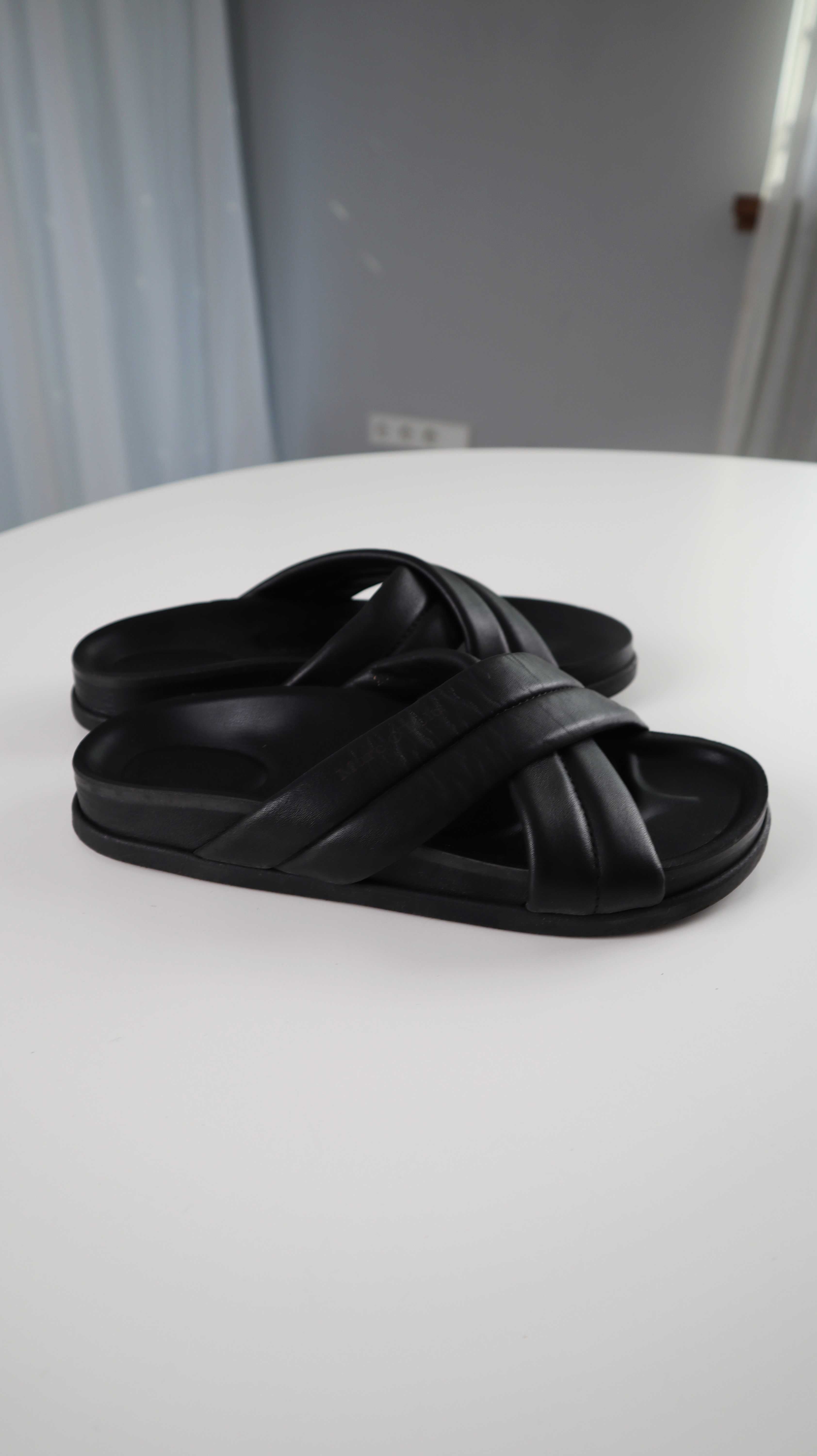 Marc O'Polo Slipper Sandalen geflochten schwarz 37 basic