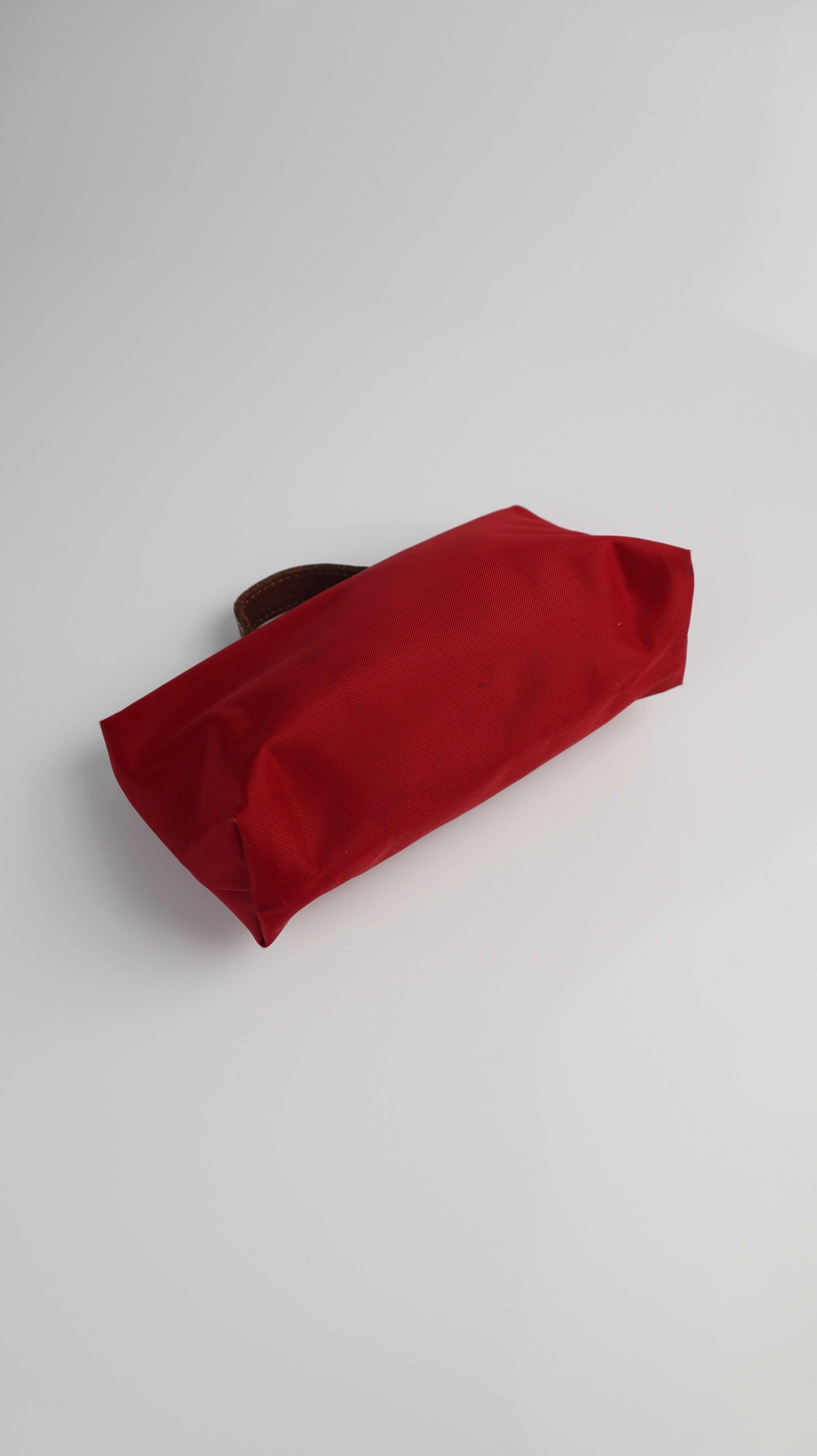 Longchamp Etui Case Tasche Kosmetiktasche rot weinrot Mäppchen