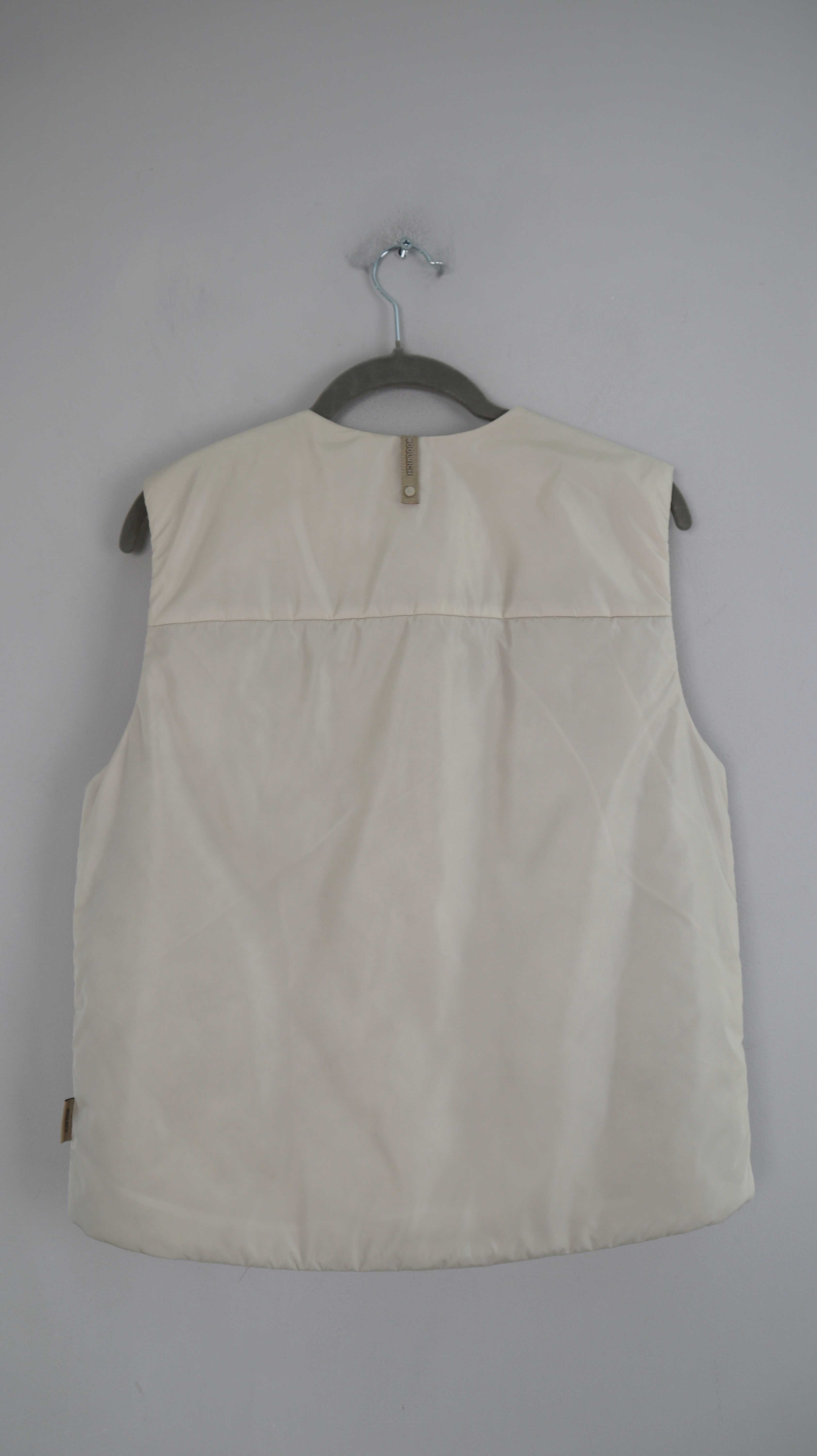 Woolrich Weste 36 S Creme Beige nude Steppweste Shirt