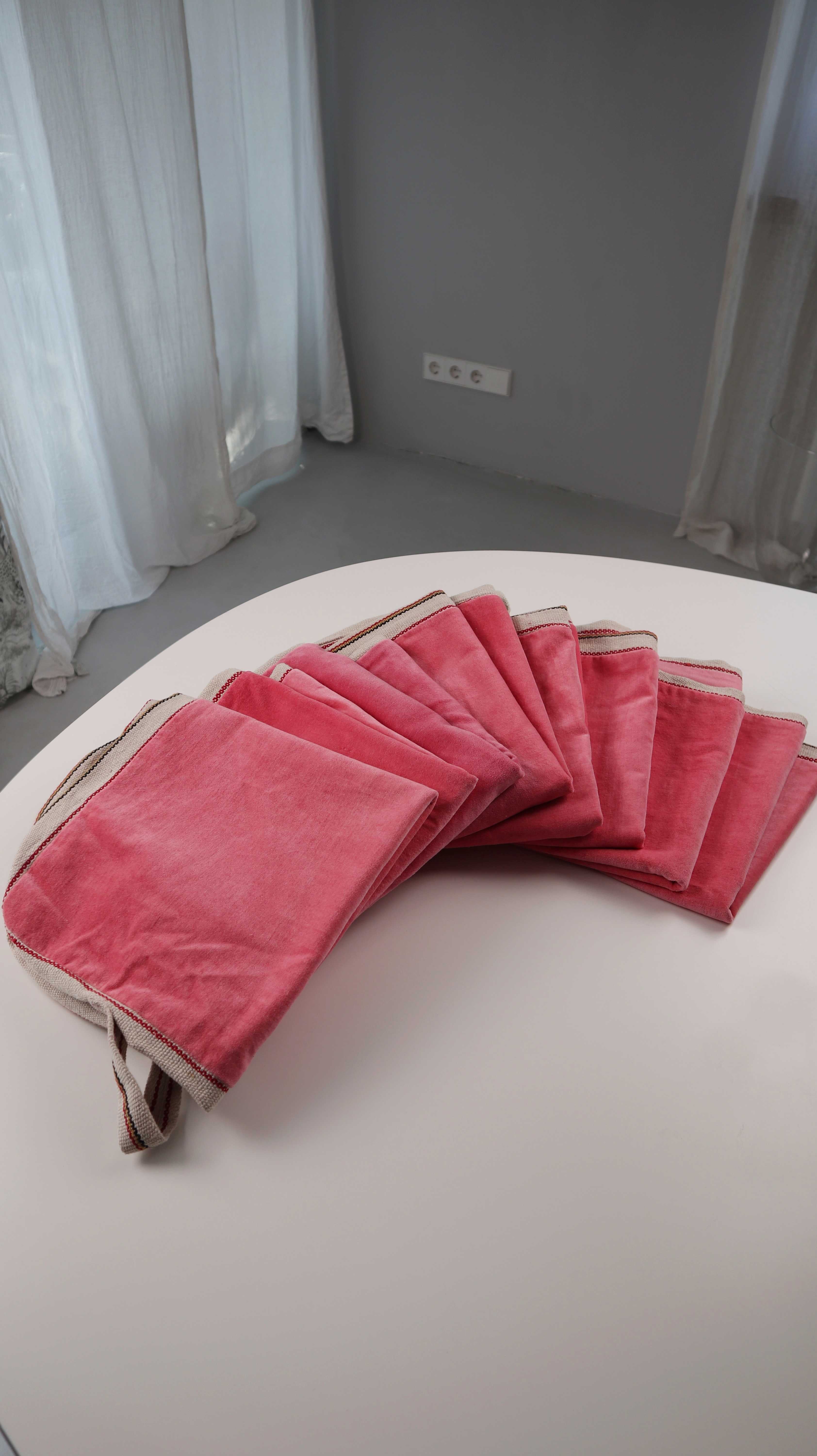 Vossberg Kissenbezüge Samt Rosa Koralle groß 50 x 50