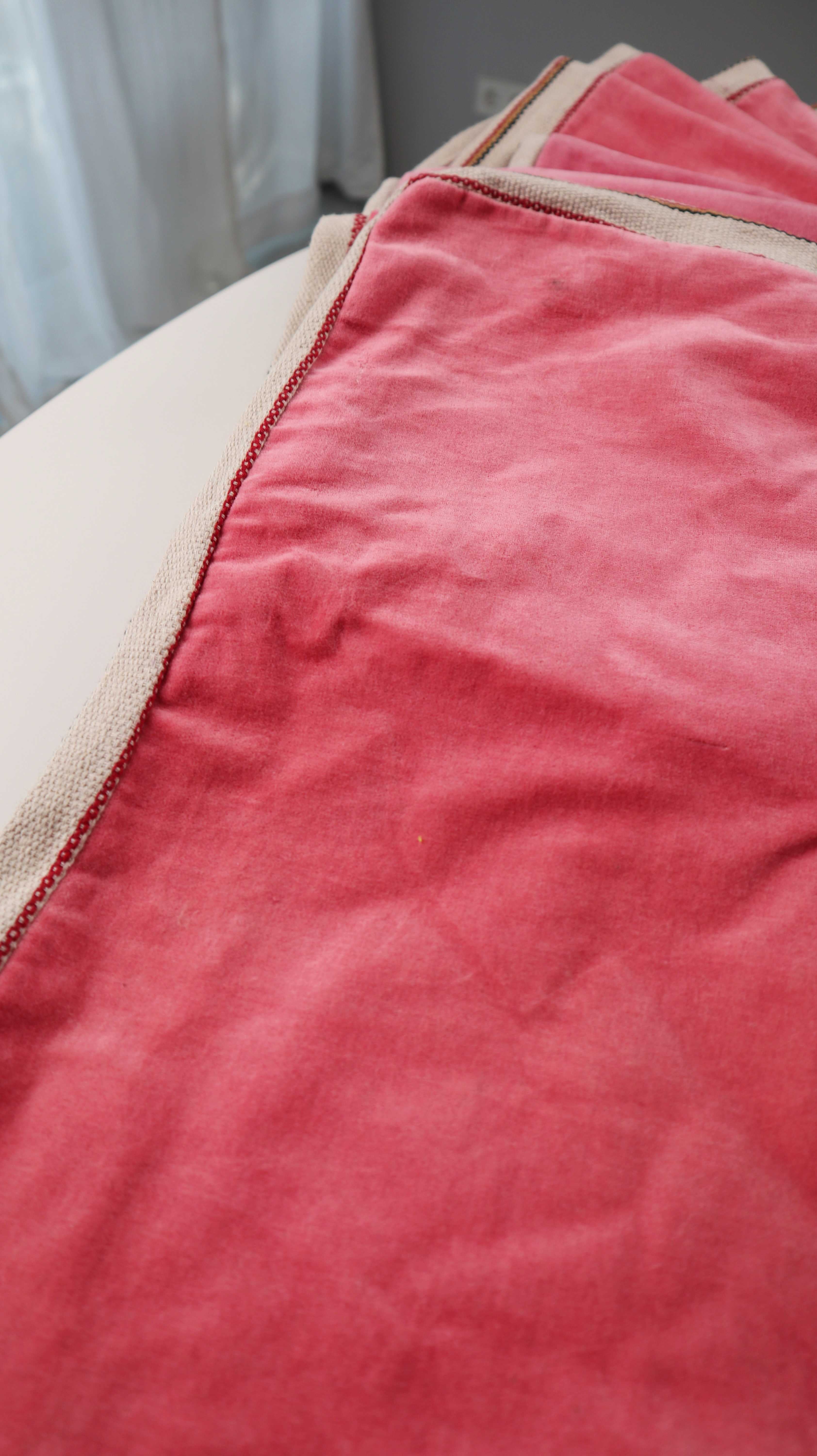 Vossberg Kissenbezüge Samt Rosa Koralle groß 50 x 50