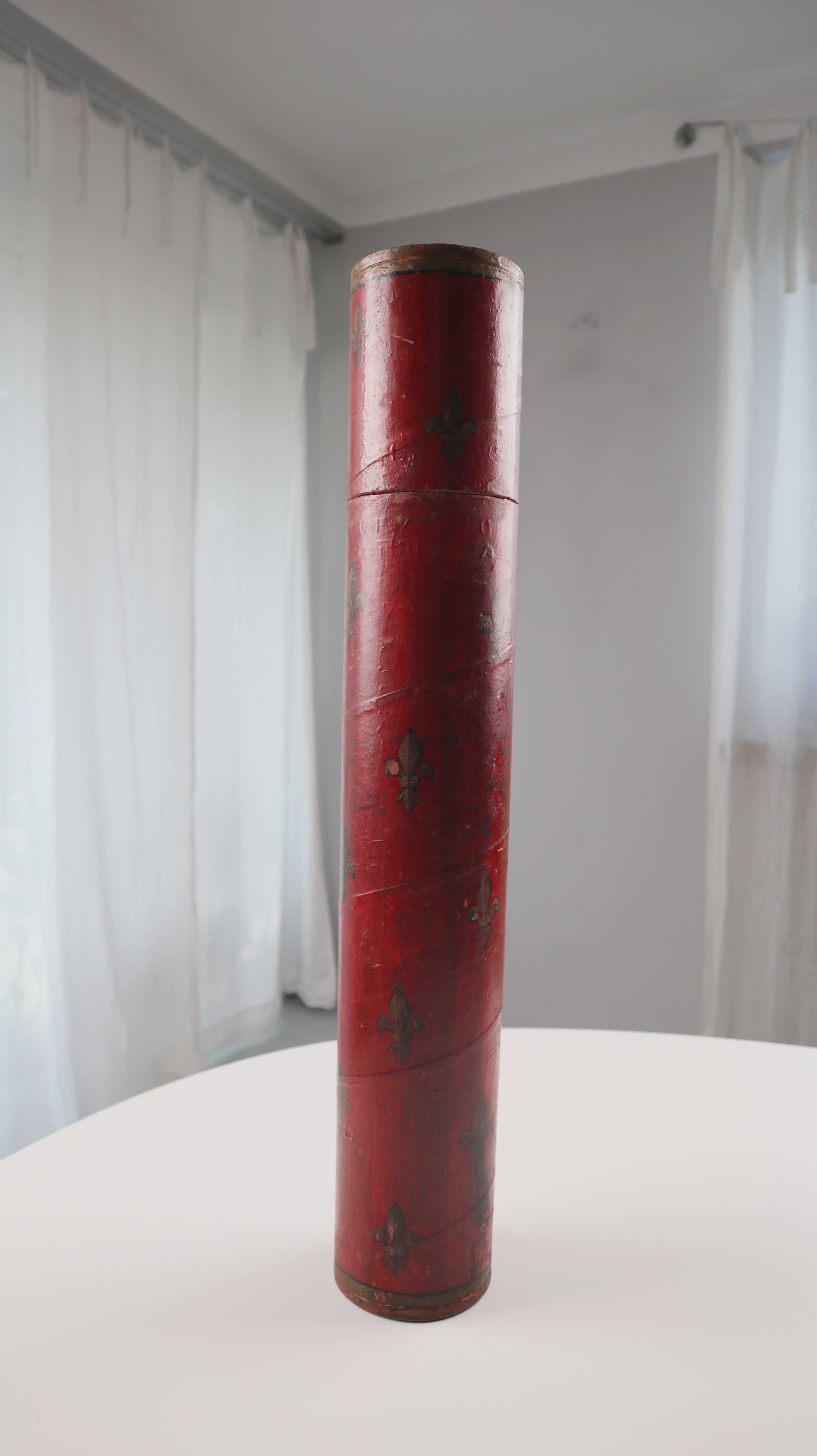 Handbemalte Munitionshülse Hülse Rot Lilien Schirmständer Rollenhalterung
