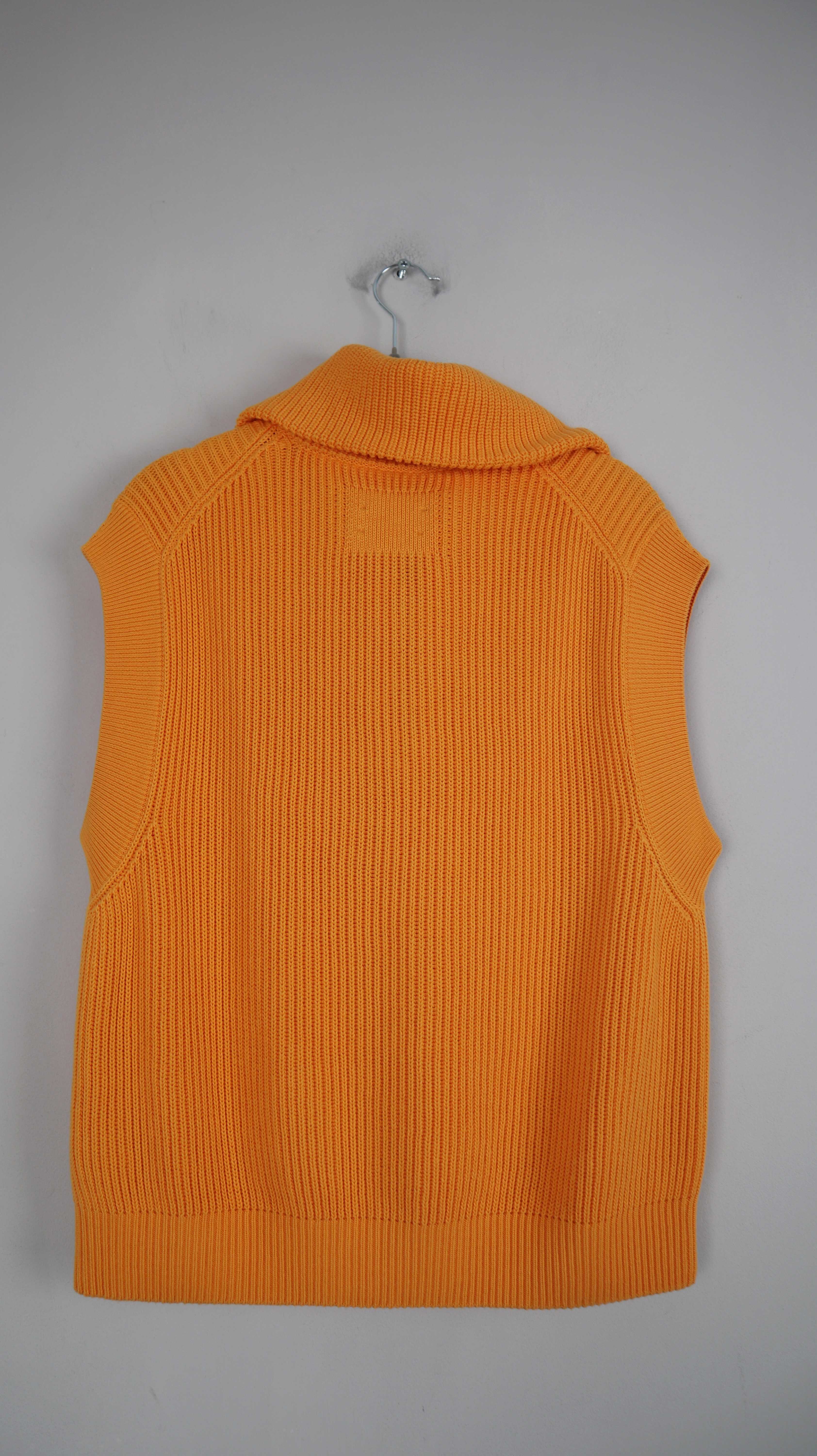 Armedangels Shirt gestrickt Oberteil Rollkragen Orange 36 S