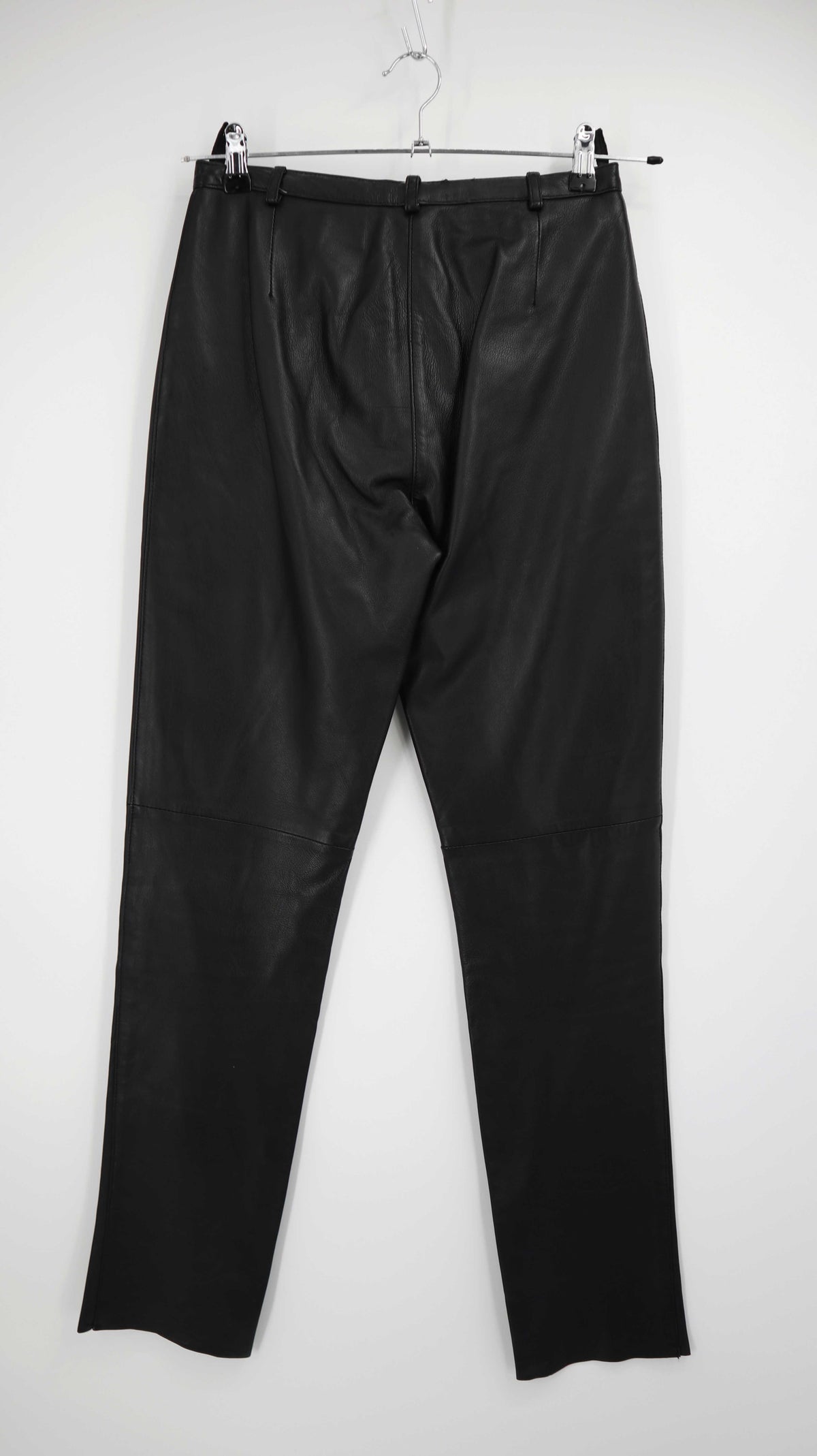 Burton Hose Lederhose schwarz 38 M high waist Leder Vintage