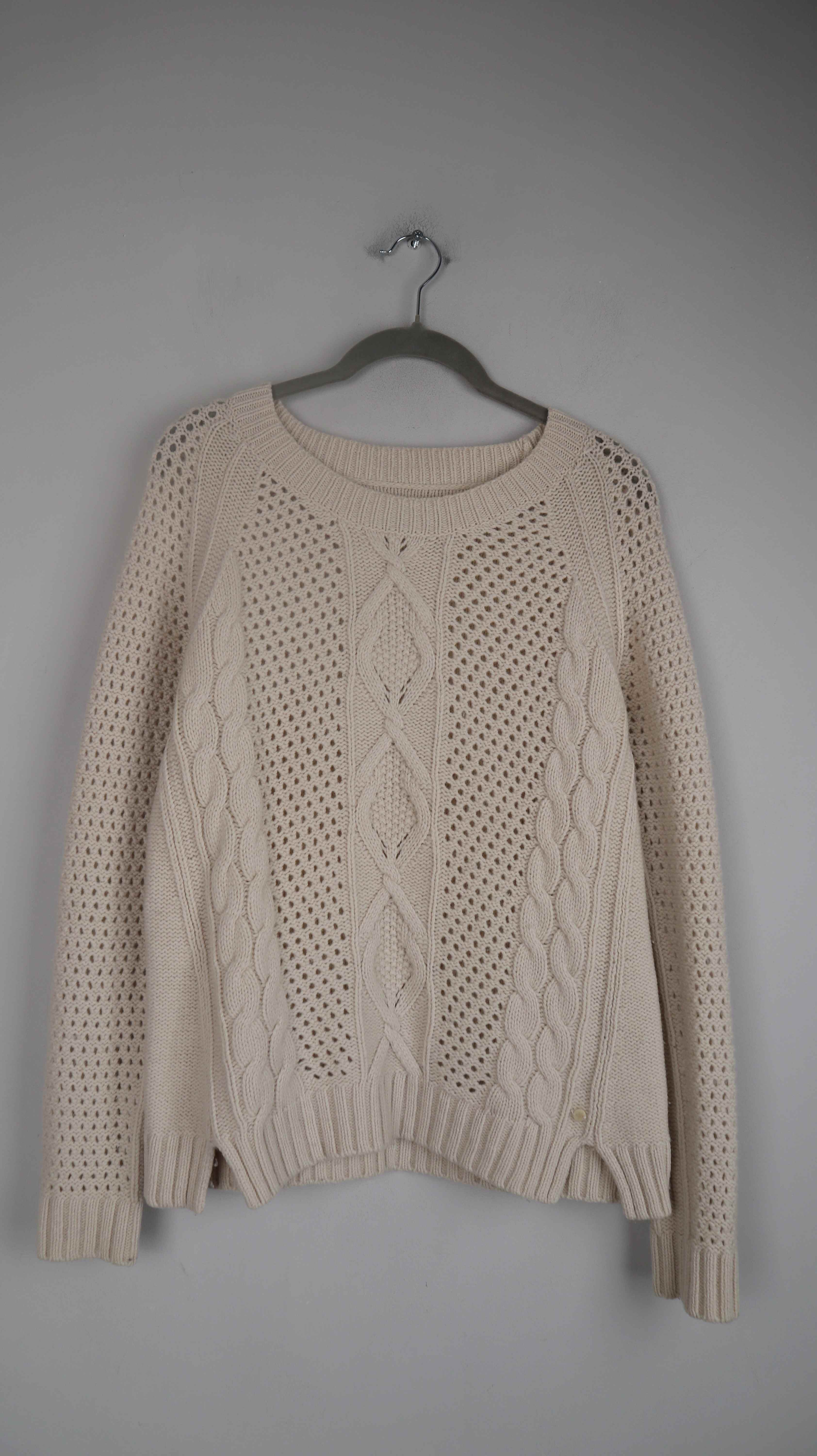 Marc O'Polo Pullover 36 S Beige Wolle Wollpullover Wolle Wollpullover