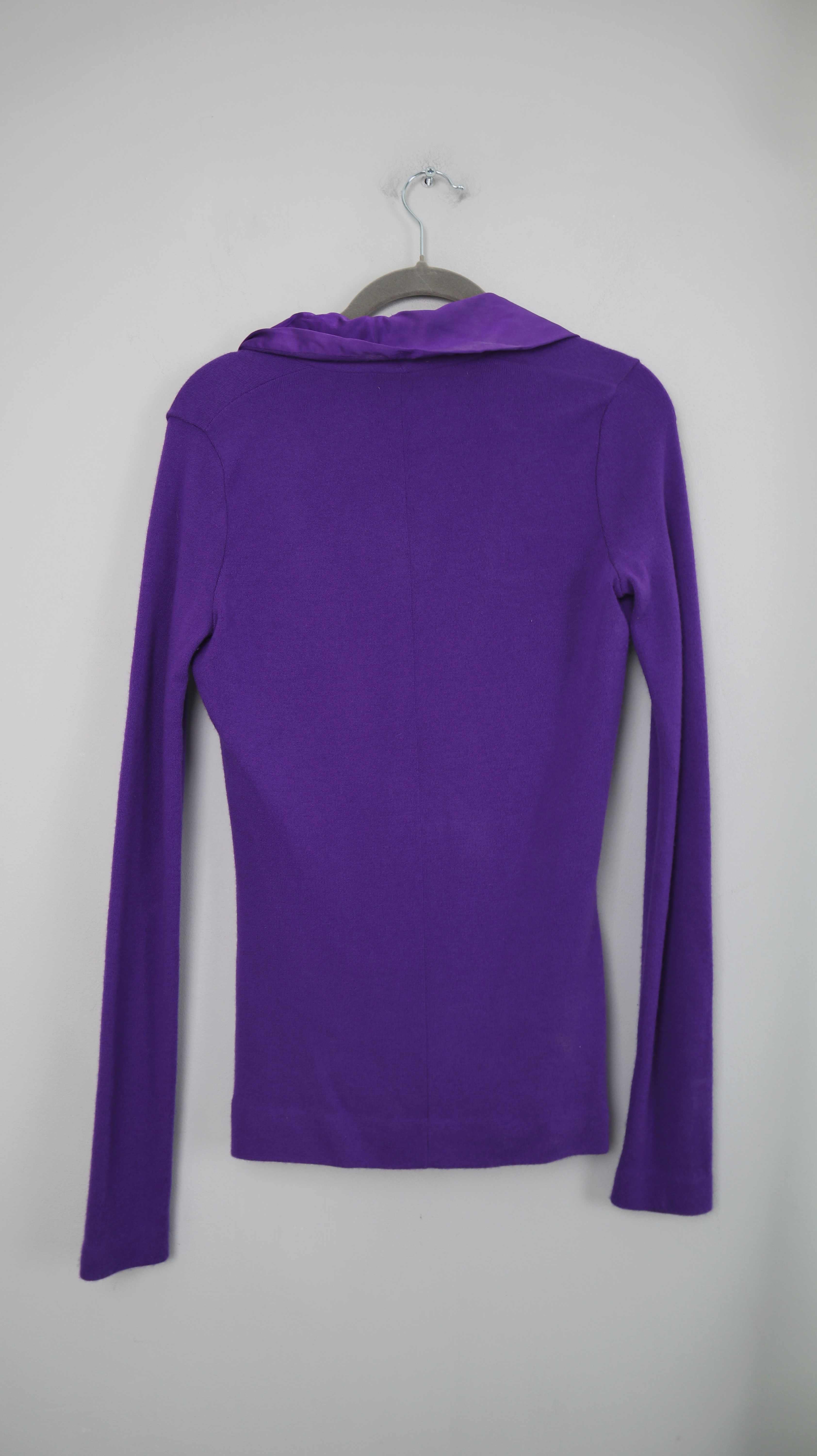 Stefanel Blazer Cashmere Seide Lila 36 S Dunkellila Jacke Oberteil