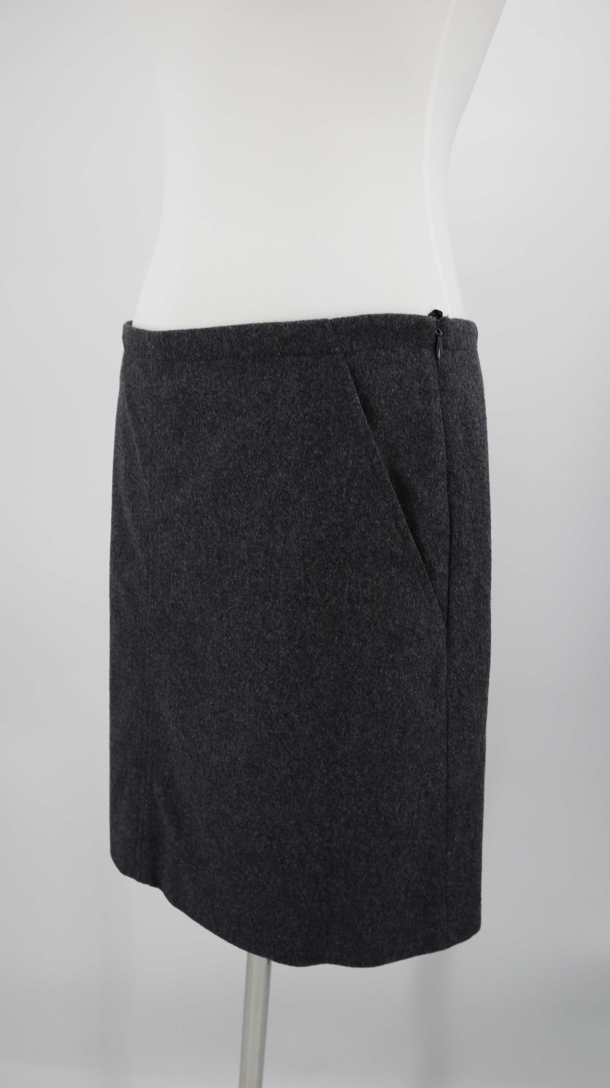 Marc O'Polo Rock Grau 36 S Wolle Wollrock Herbstrock
