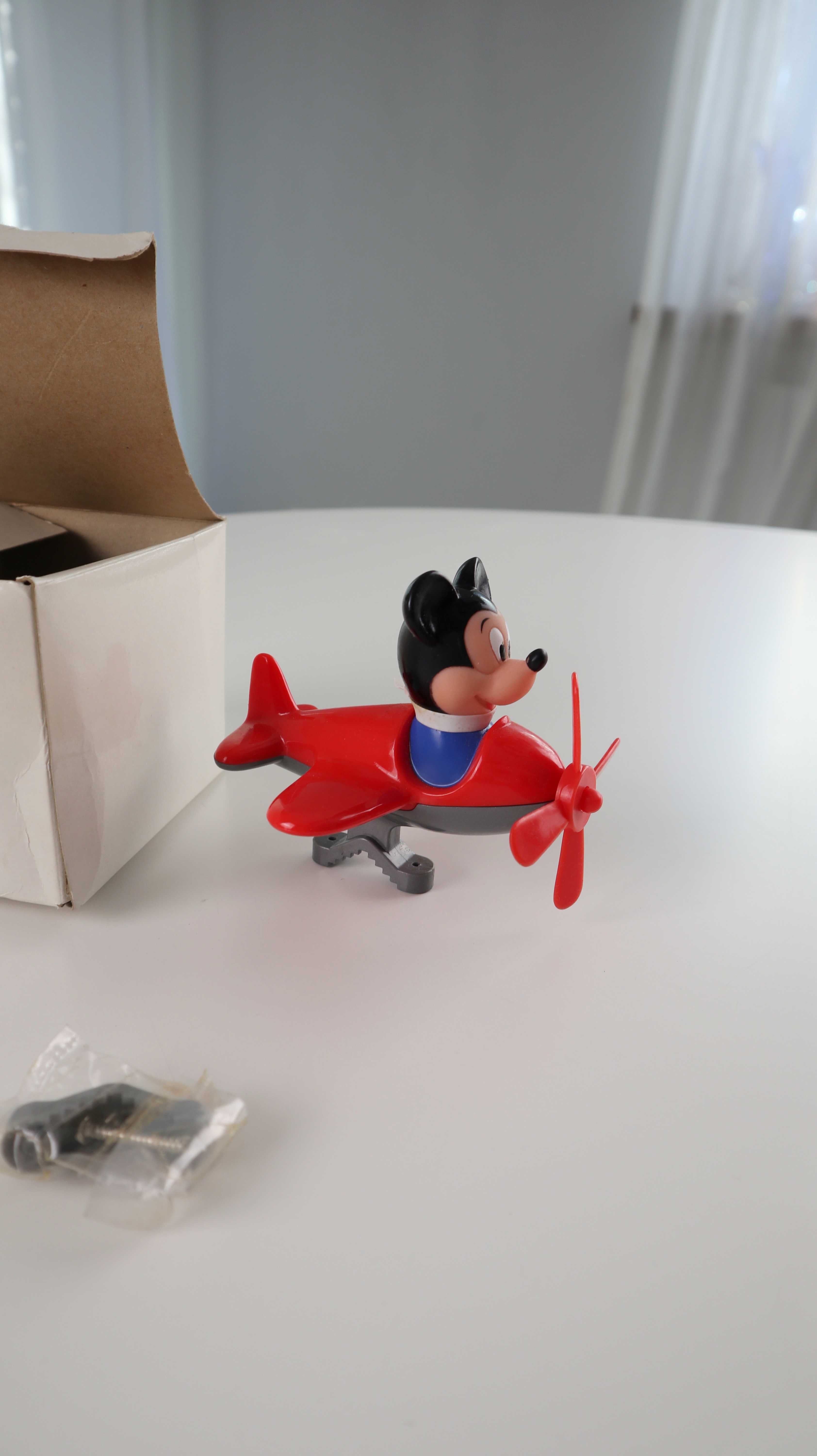 Micky Maus Flieger Lenkerschmuck Retro Flugzeug rot Lenkerflugzeug