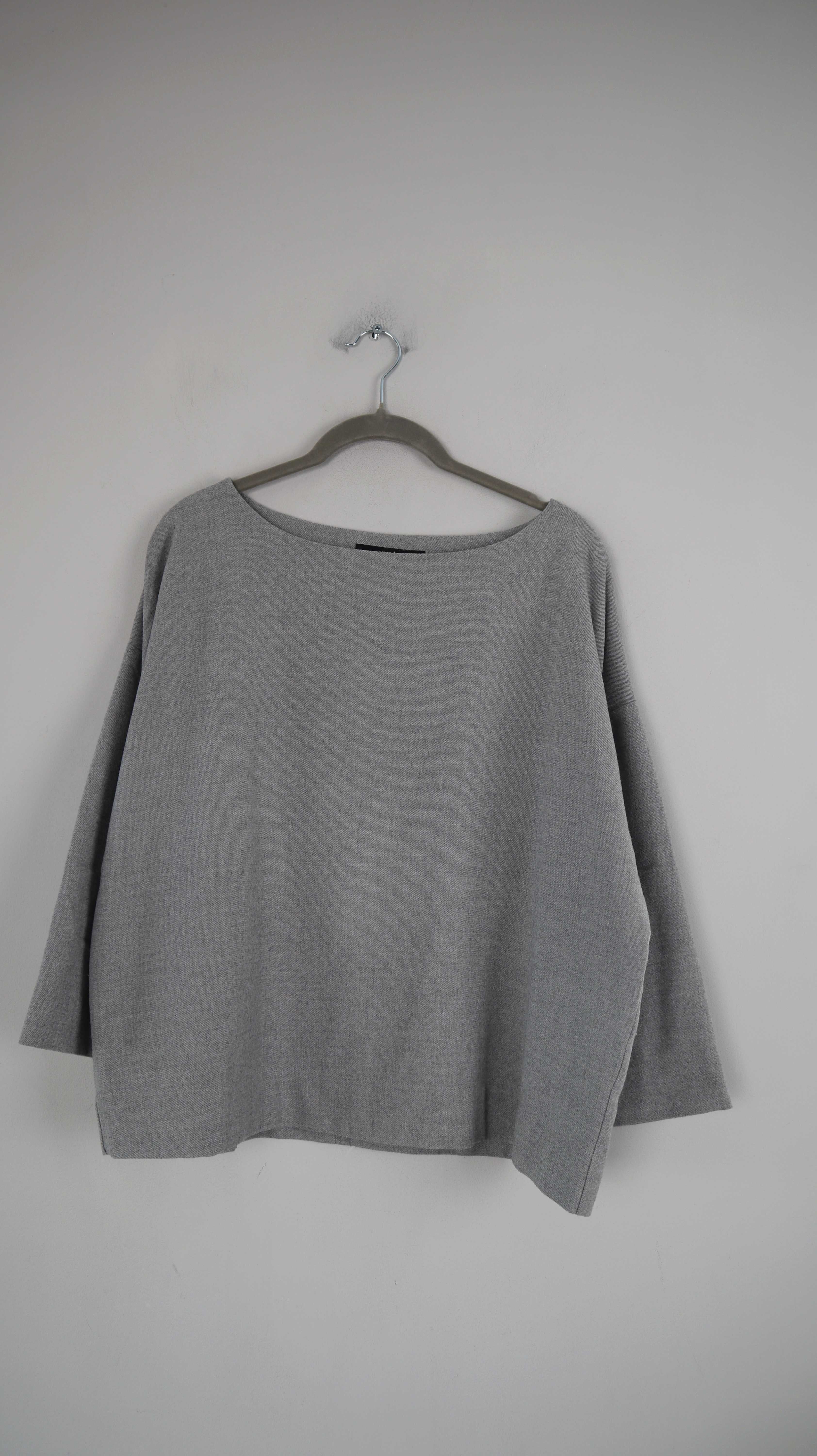 Someday Bluse Hemd Grau 40 L Zora basic minimalist Shirt