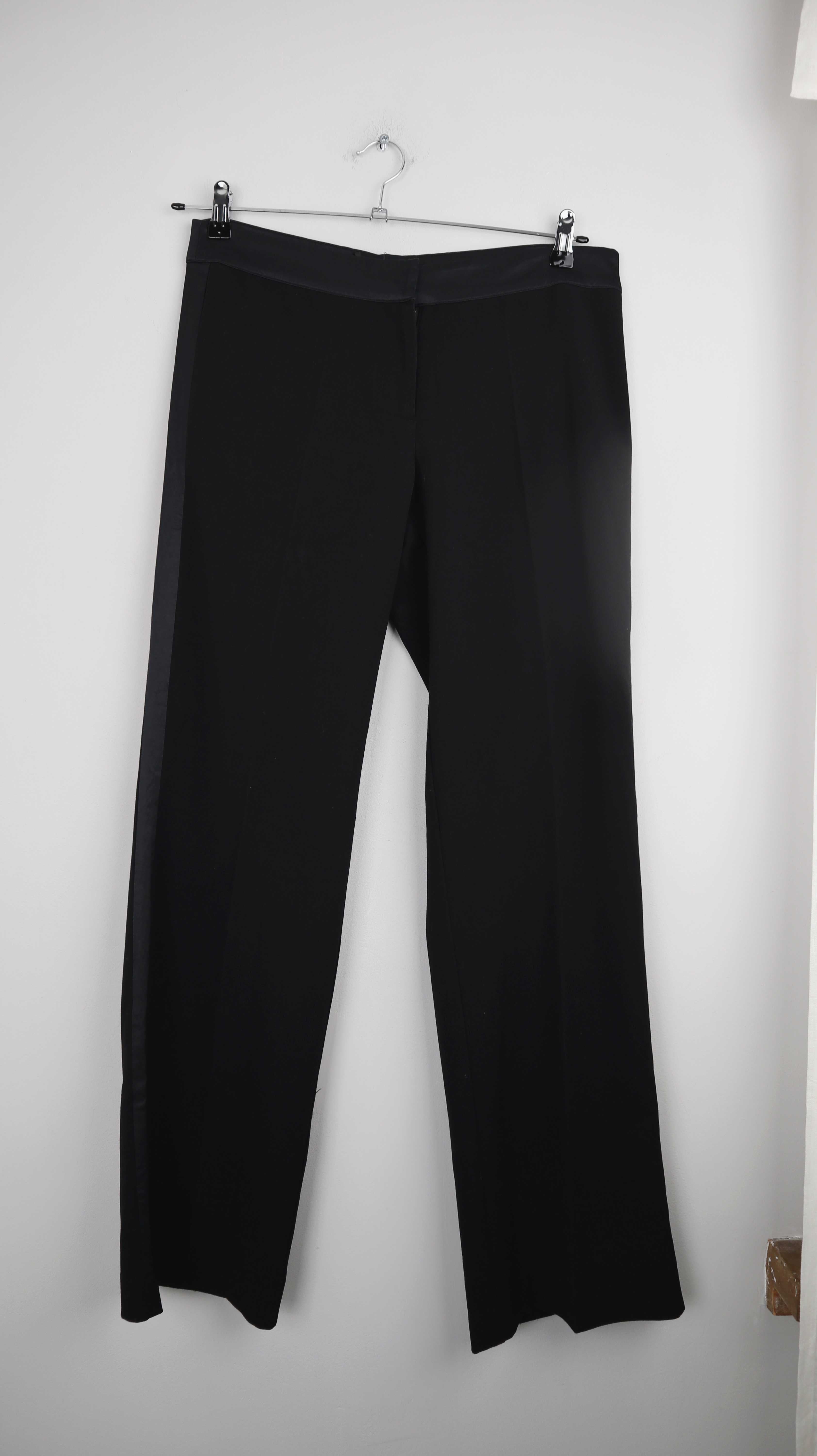 H&M Hose Stoffhose schwarz 40 L basic Anzughose business
