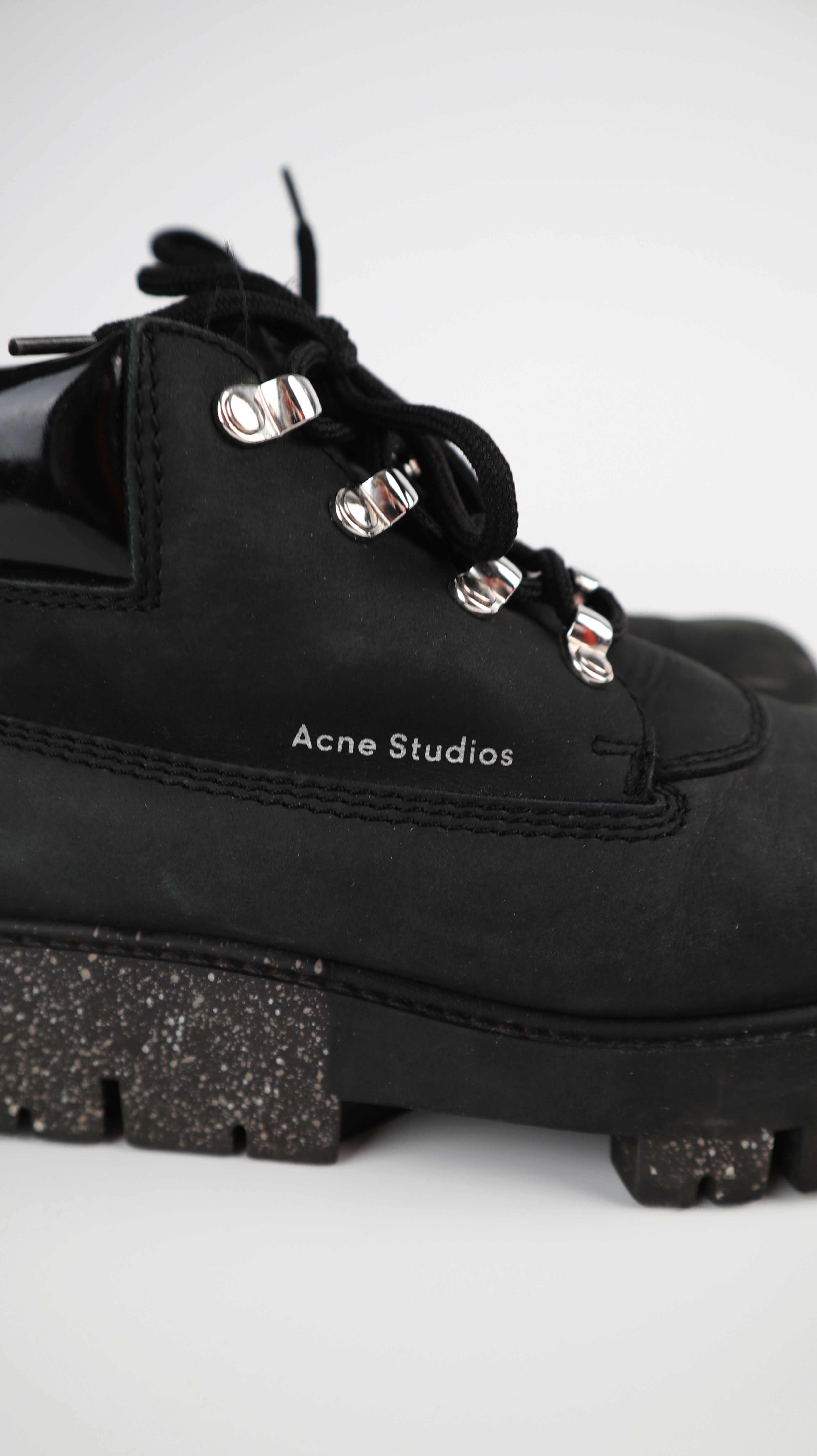 Acne Studios tinne hiker boots schwarz 38 chunky Schnürschuhe Lederboots