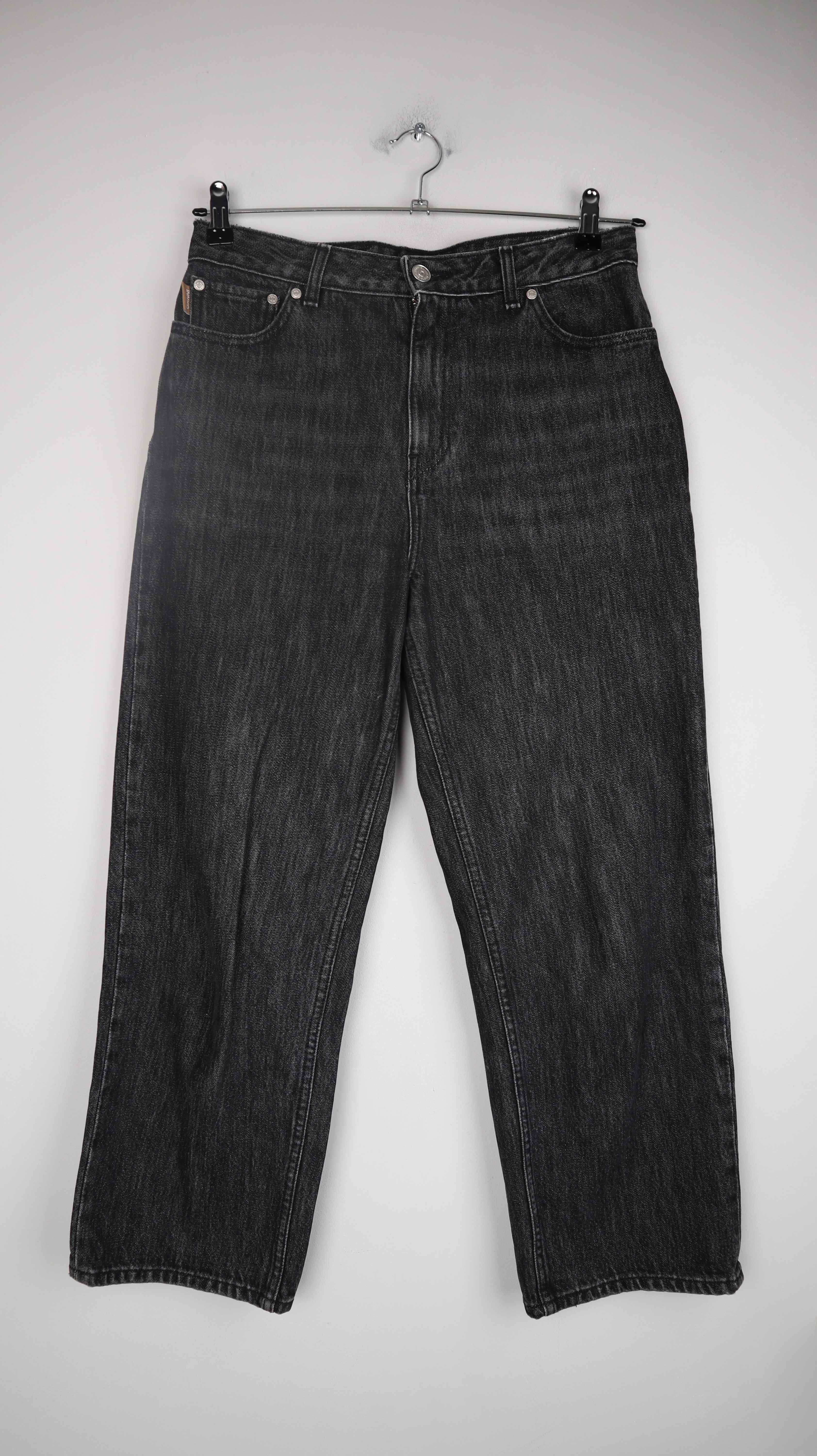 Ganni Jeans Hose Grau Dunkelgrau 29 38 M straight leg