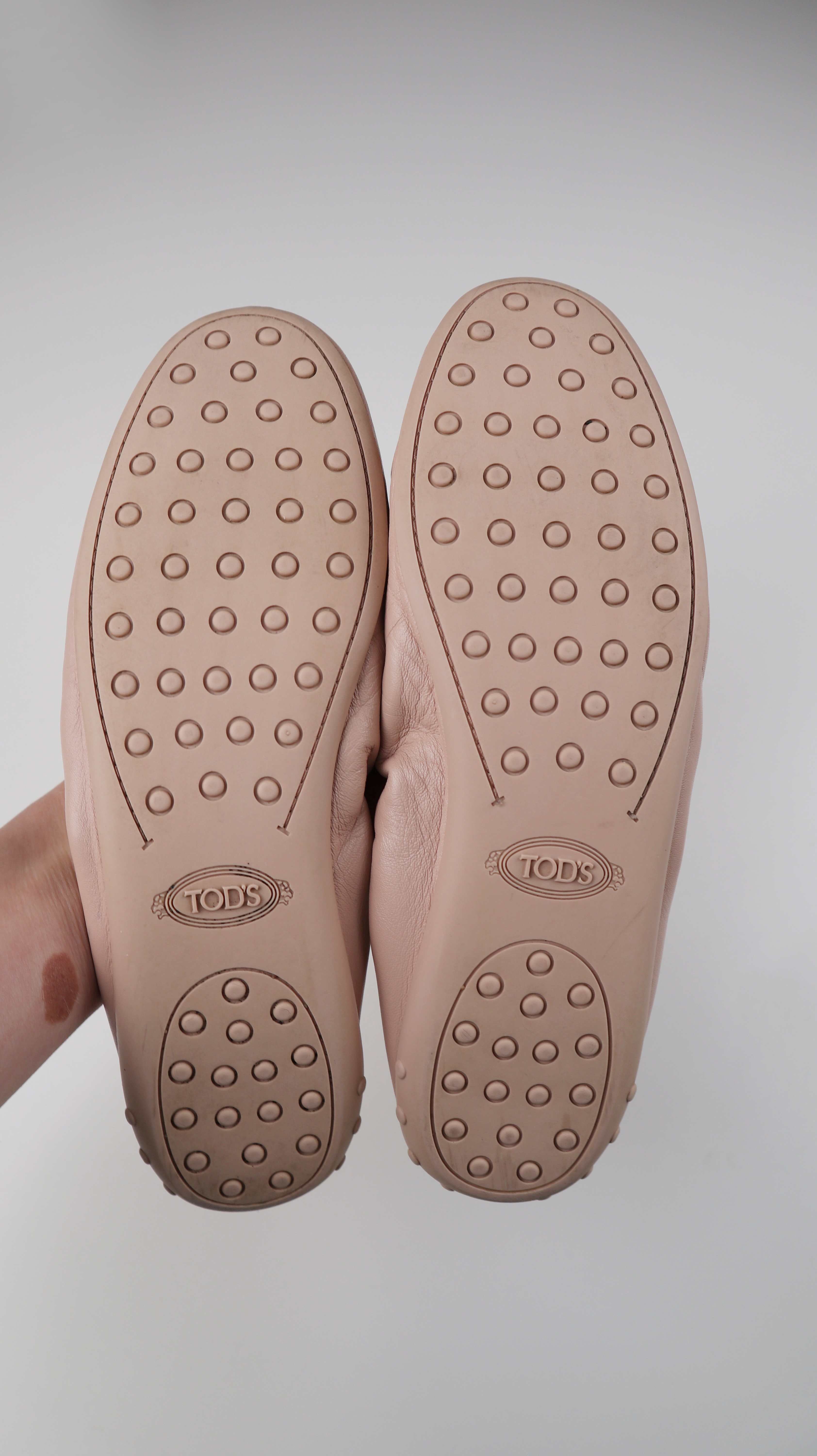 Tods Ballerinas Slipper 39 Rosa Pastell Lederballerinas Ballett