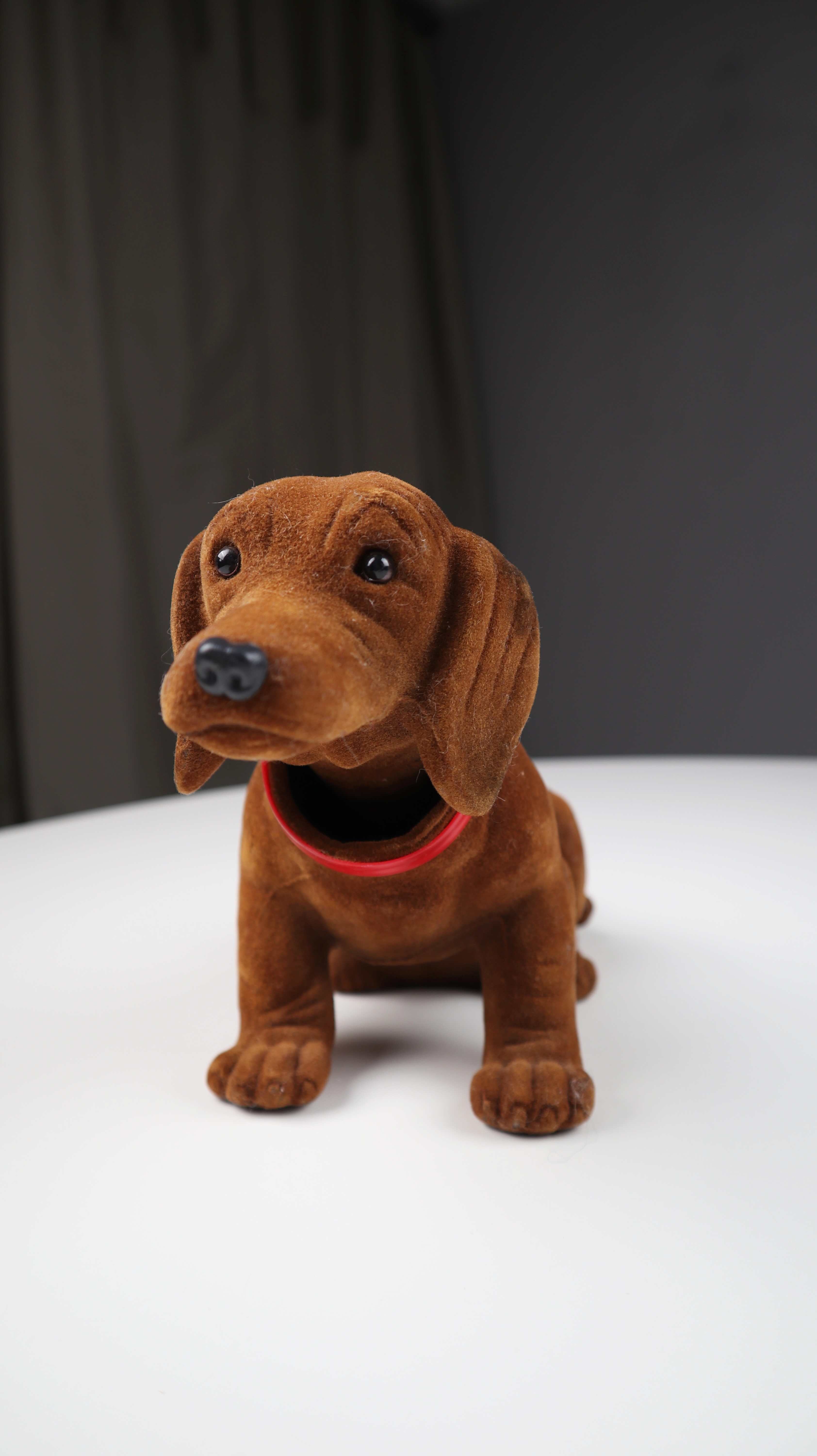 Dackel Wackeldackel braun groß true Vintage Autodekoration