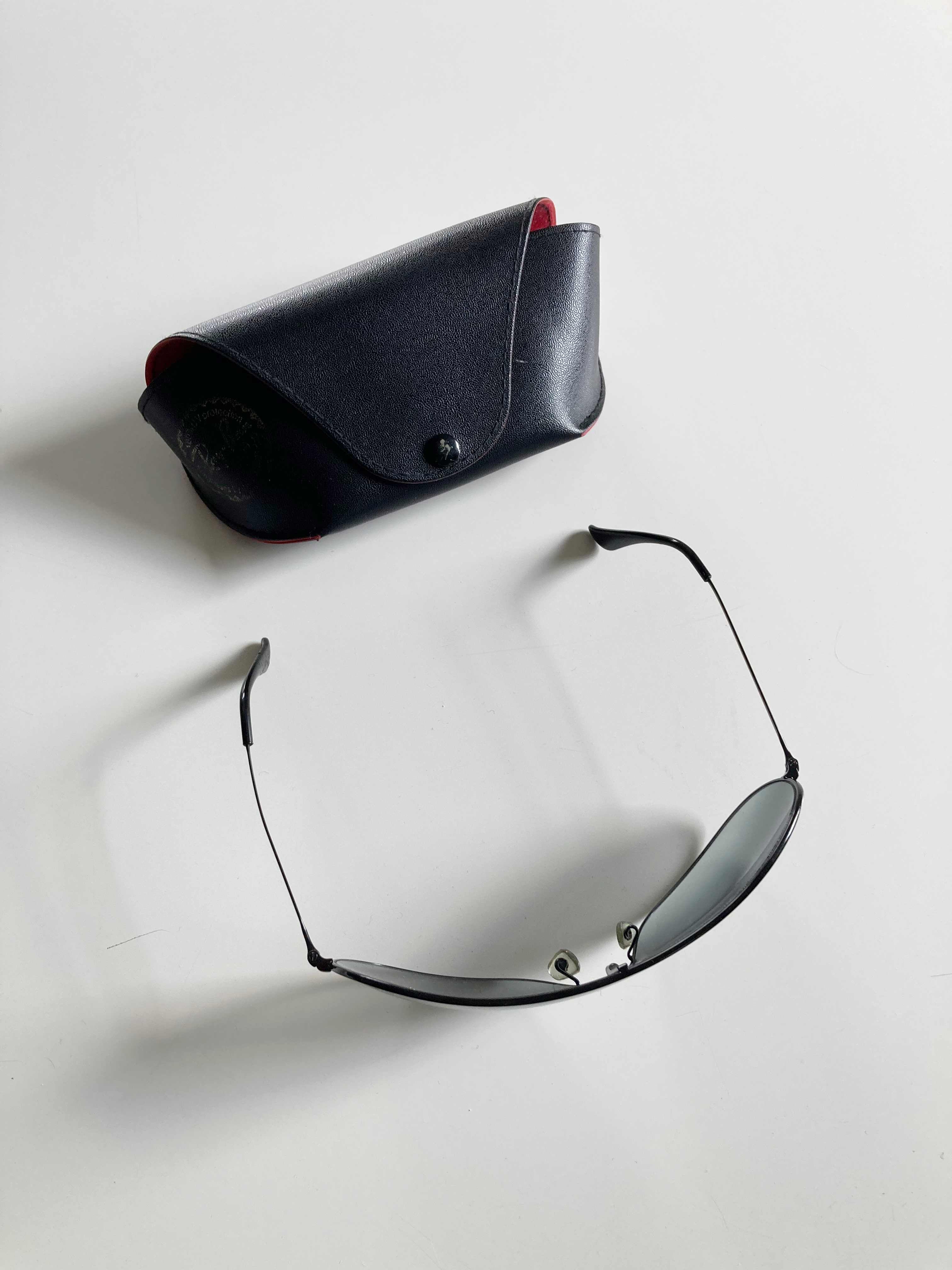 Ray Ban Sonnenbrille schwarz Slim basic flach eng Retro Y2K