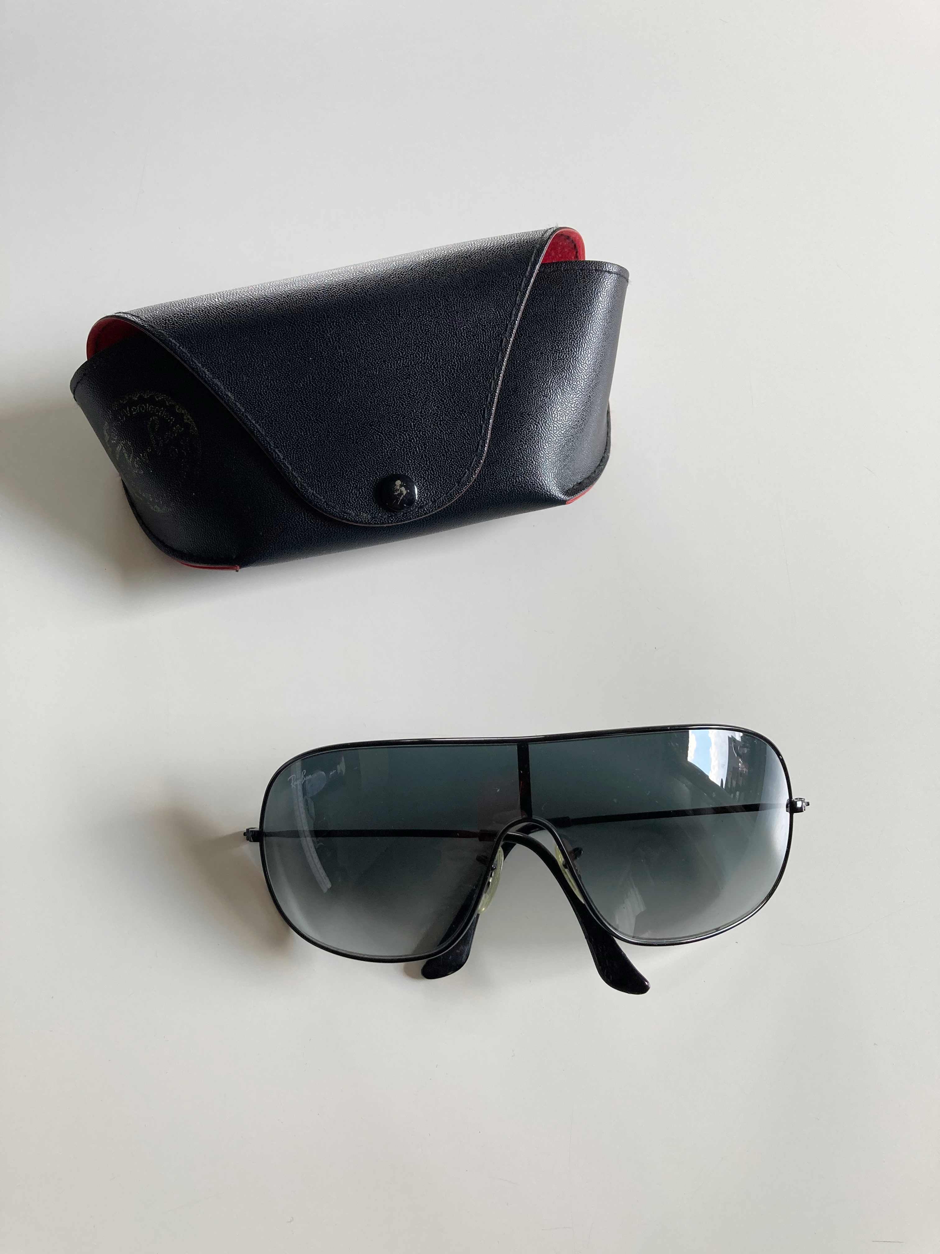 Ray Ban Sonnenbrille schwarz Slim basic flach eng Retro Y2K