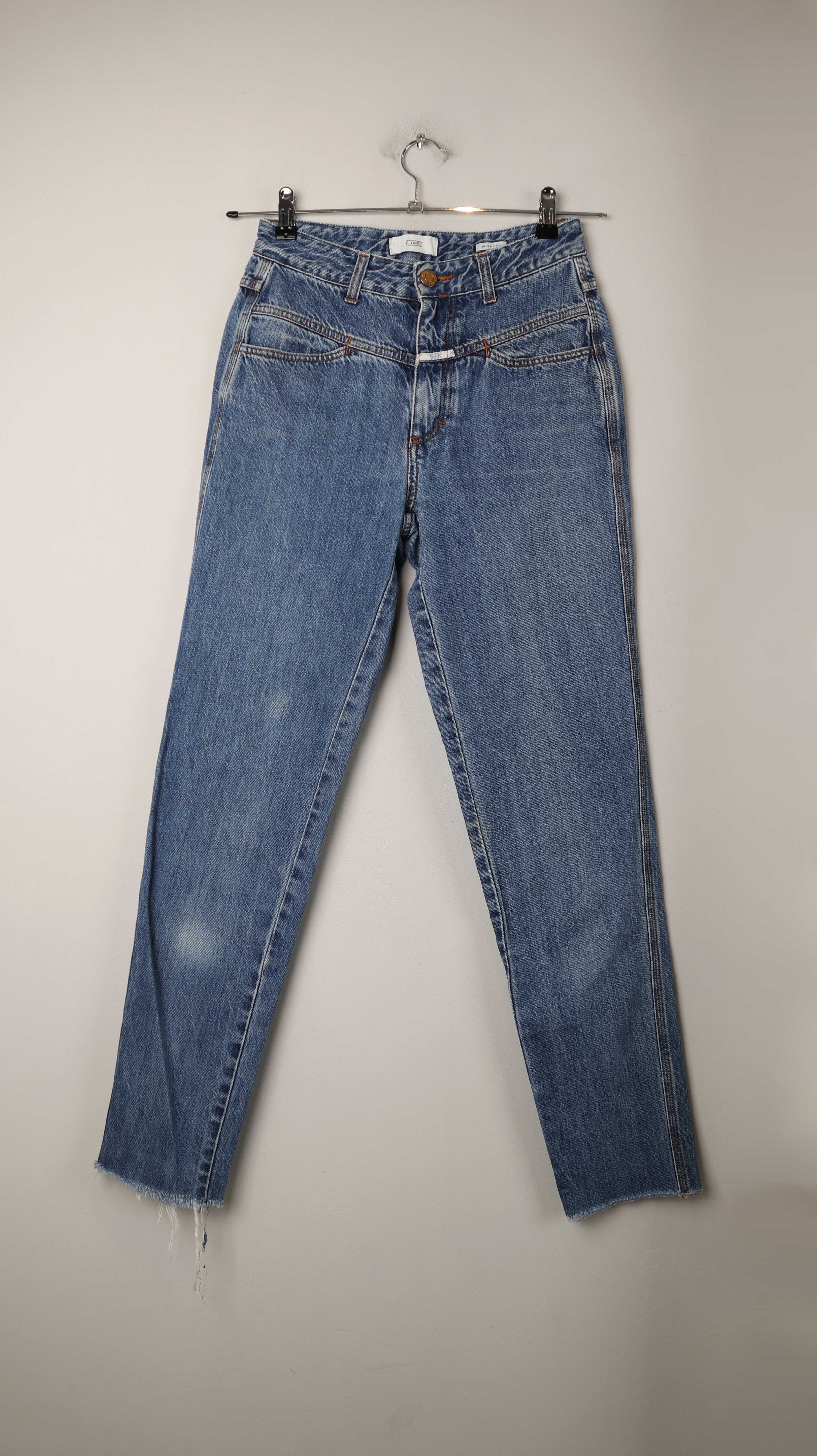 Closed Jeans Power Pusher 27 blau denim Hose high waist