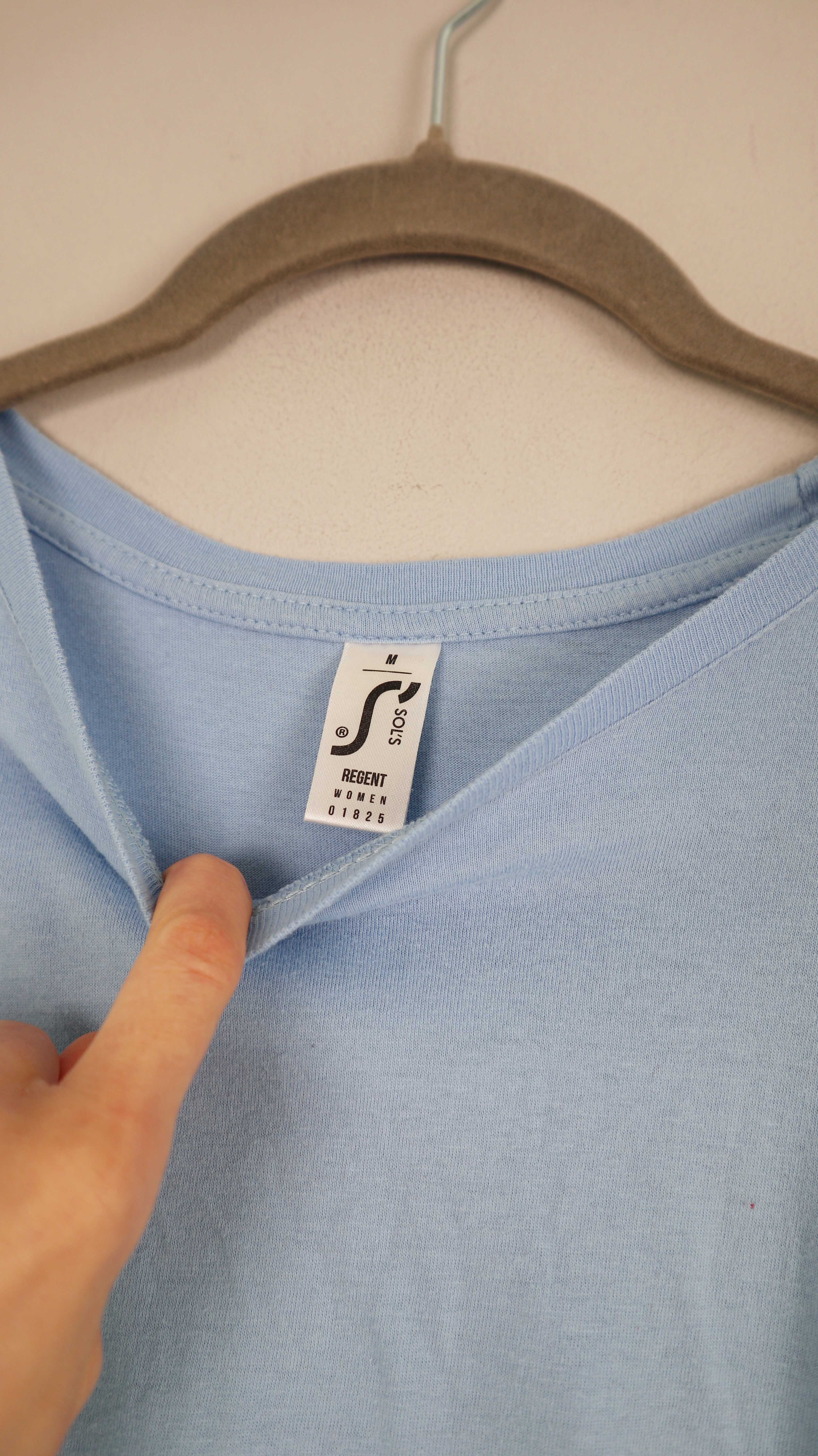 Shirt Blau T-Shirt 38 M Sol's Hellblau