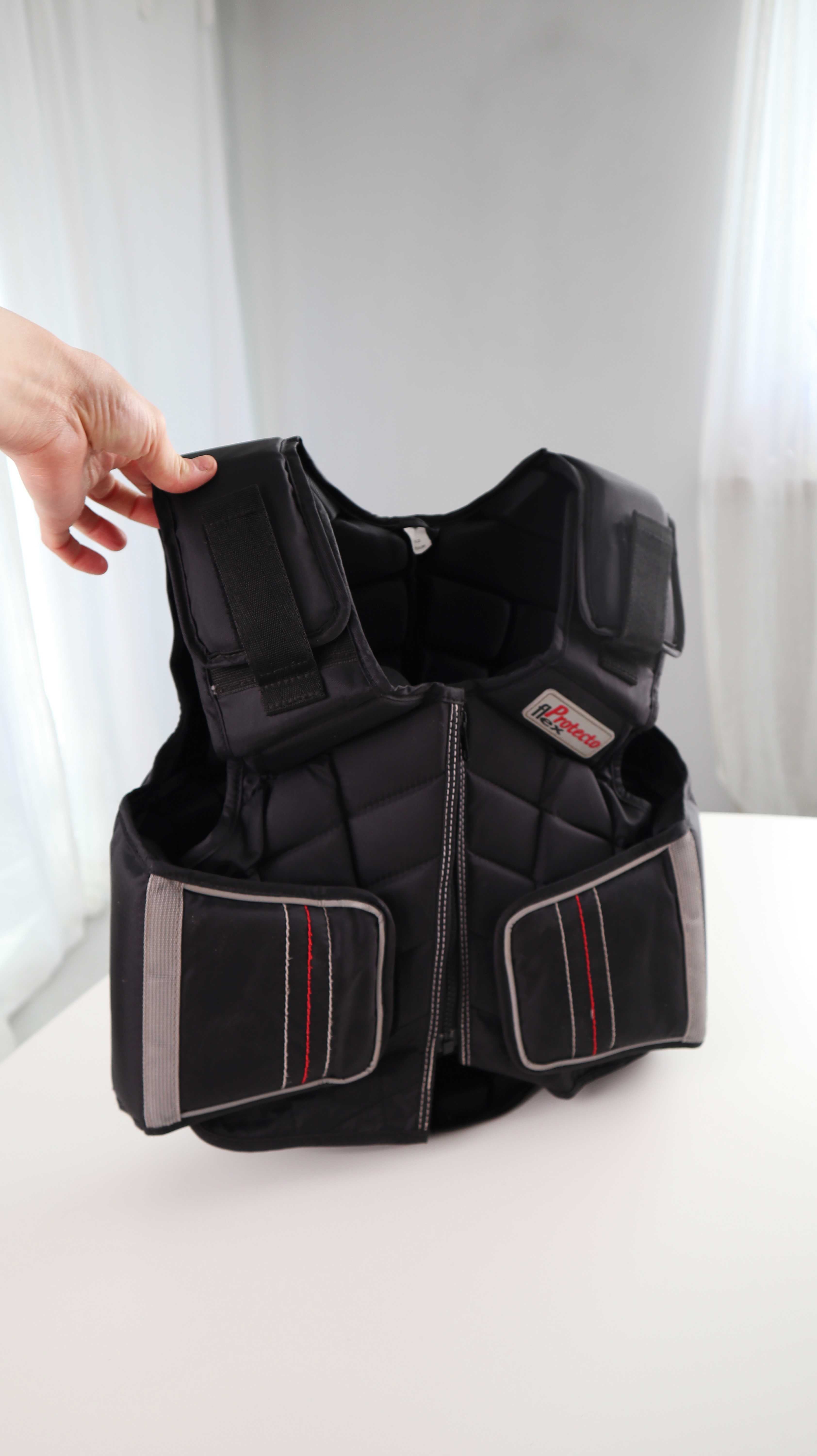 Reiterweste Kinder Sicherheitsweste Flex Protecto M Schwarz