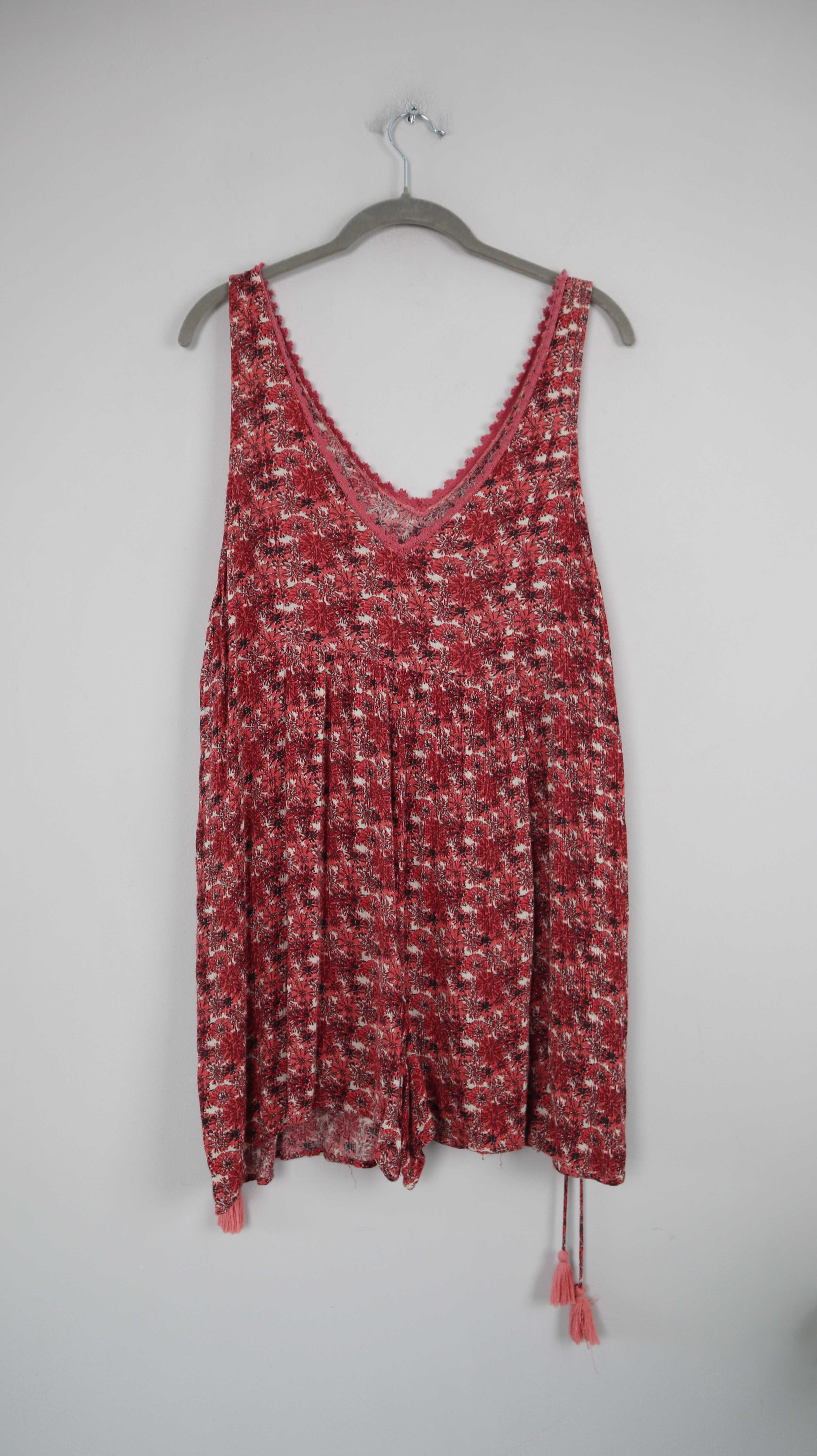 Zara Overall 38 M Jumper Einteiler Anzug V-Ausschnitt