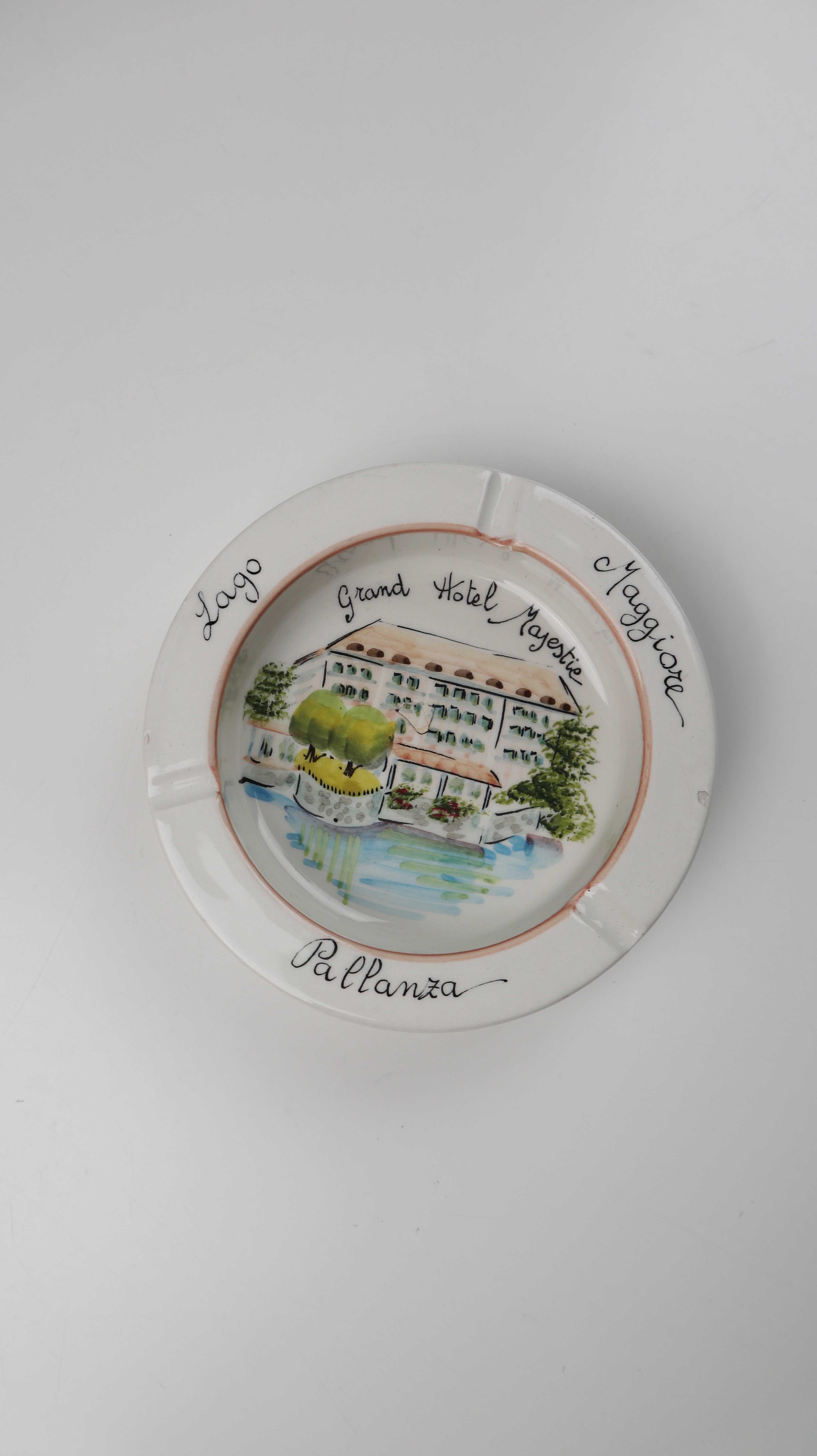 Aschenbecher Vintage Grand Hotel Majestic in Pallanza Lago Maggiore