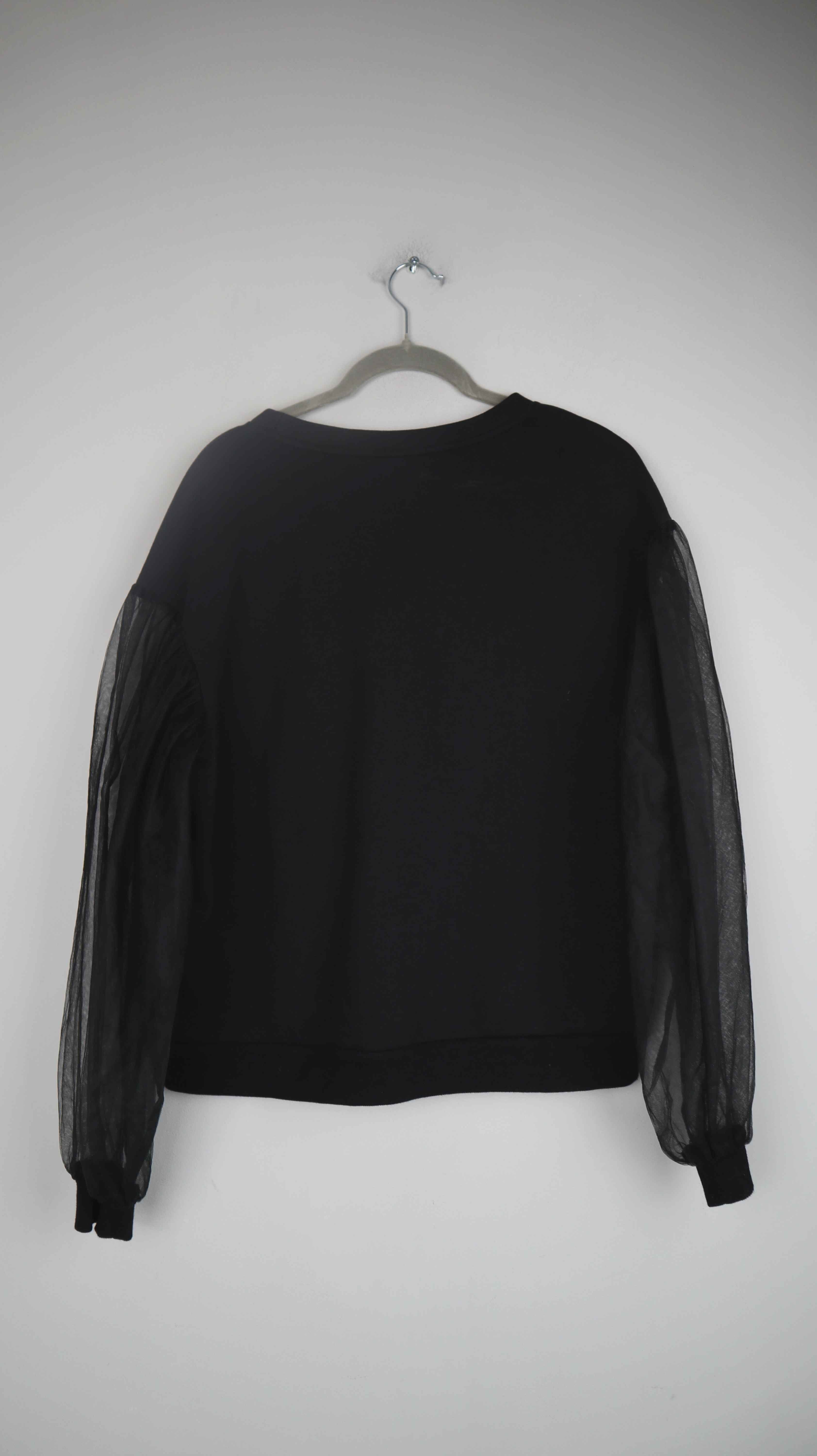 H&M Pullover Sweater schwarz 38 M basic Longsleeve Oberteil