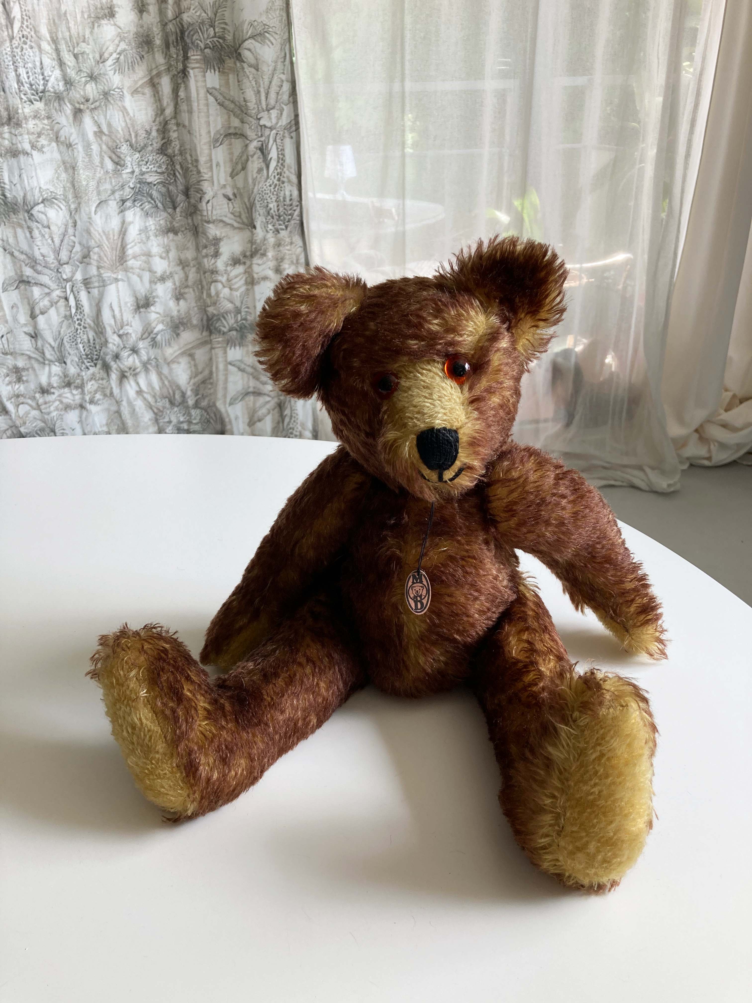 Hermann Teddy 1997 Plüschteddy Antik Spielzeugteddy braun