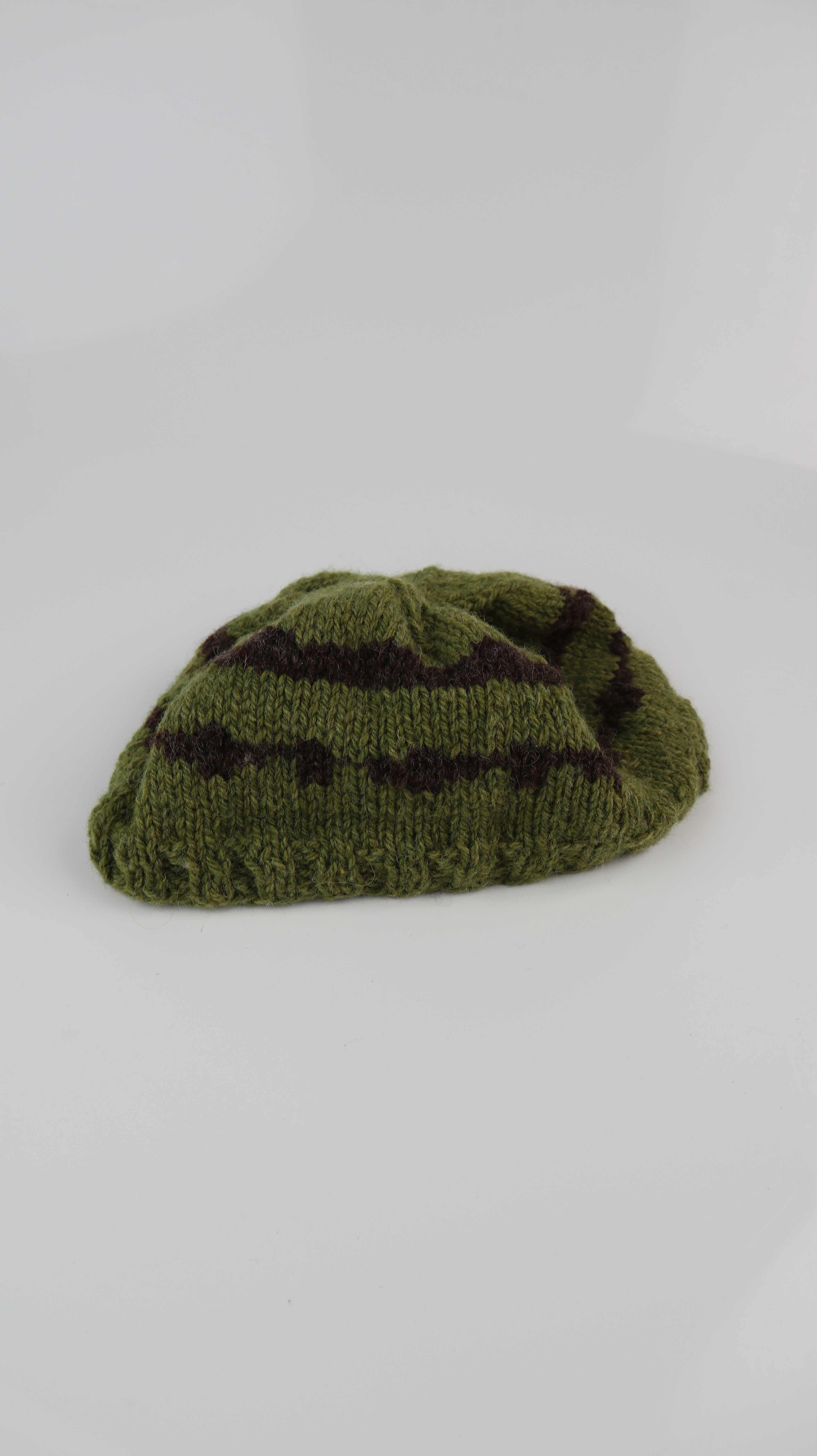Mütze Wollmütze Strickmütze grün Beanie unisex handmade