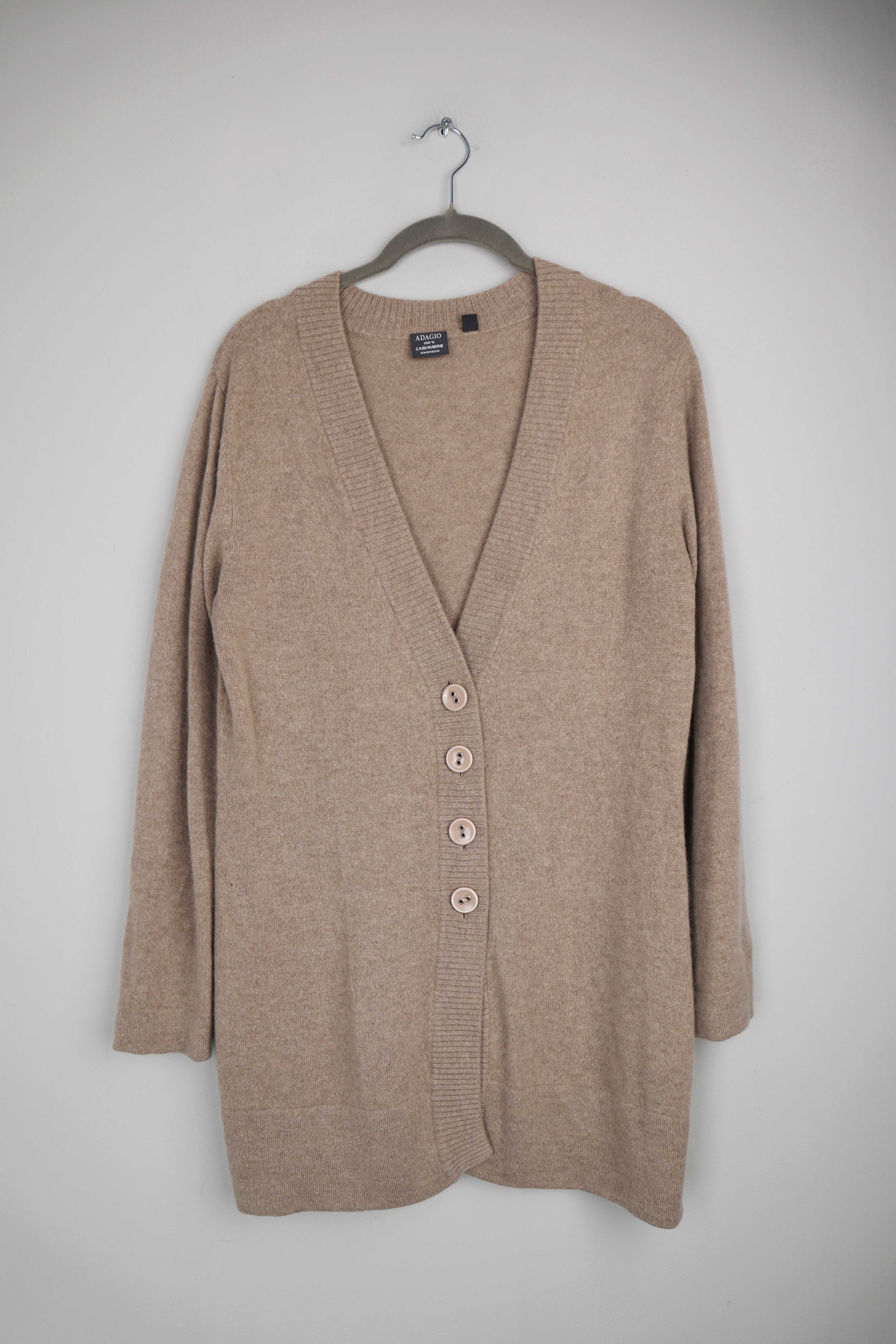 Adagio Strickjacke Cardigan Braun Beige 40 L Cashmere Strickjacke