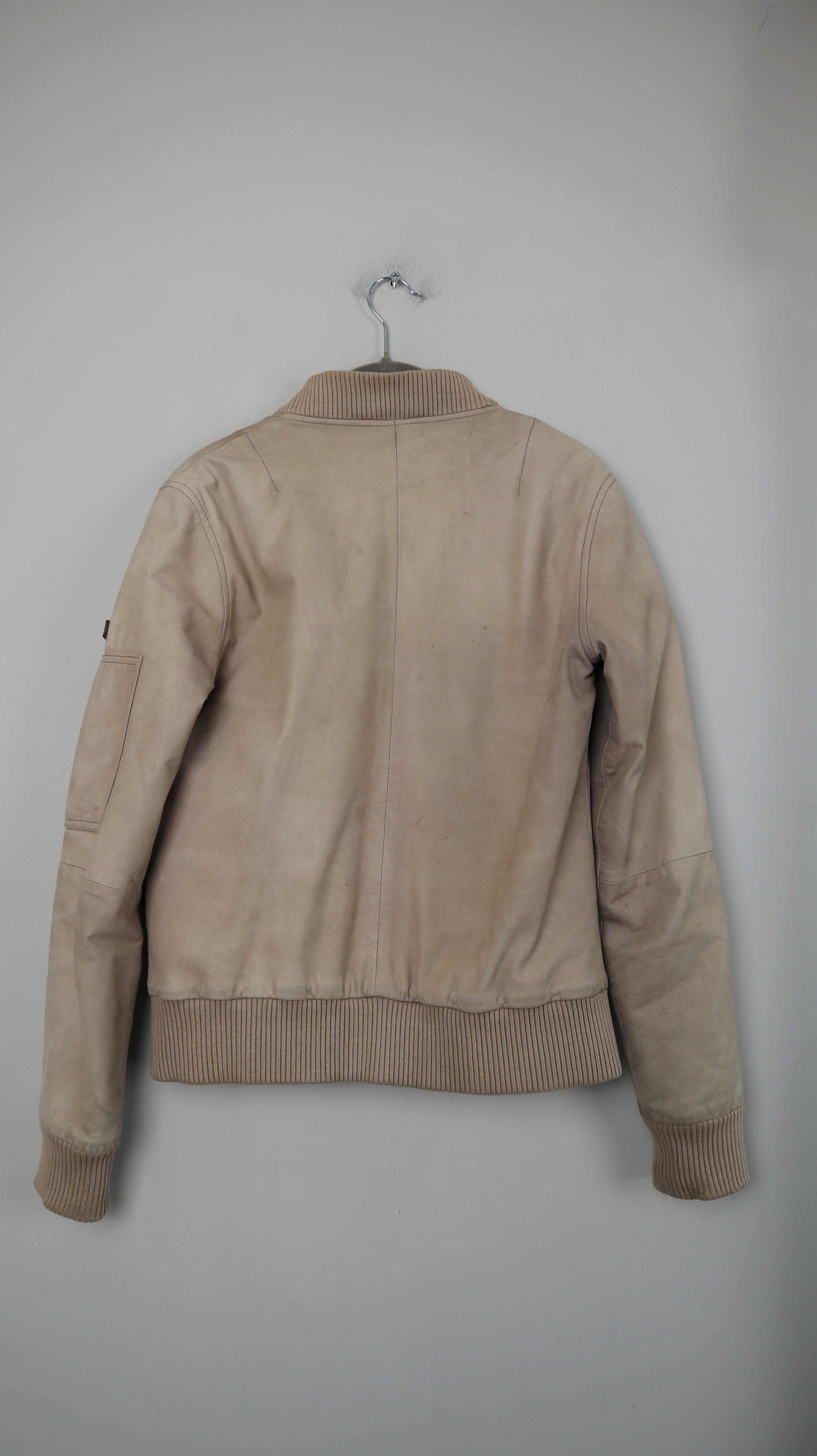Liebeskind Lederjacke 36 S Braun Taupe Leder Basic Bomber