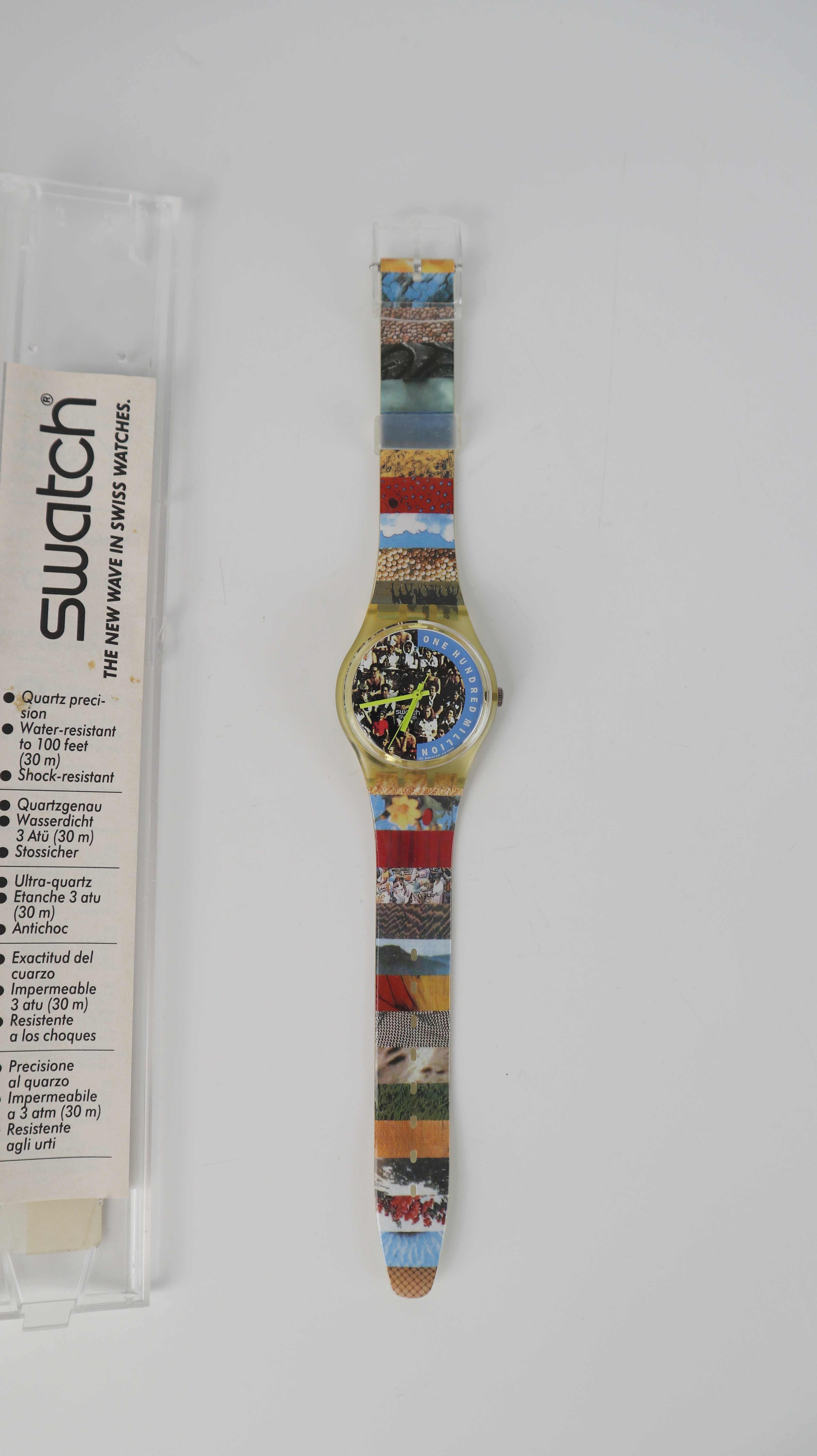 Swatch Uhr Armbanduhr Edition 1994 The People bunt