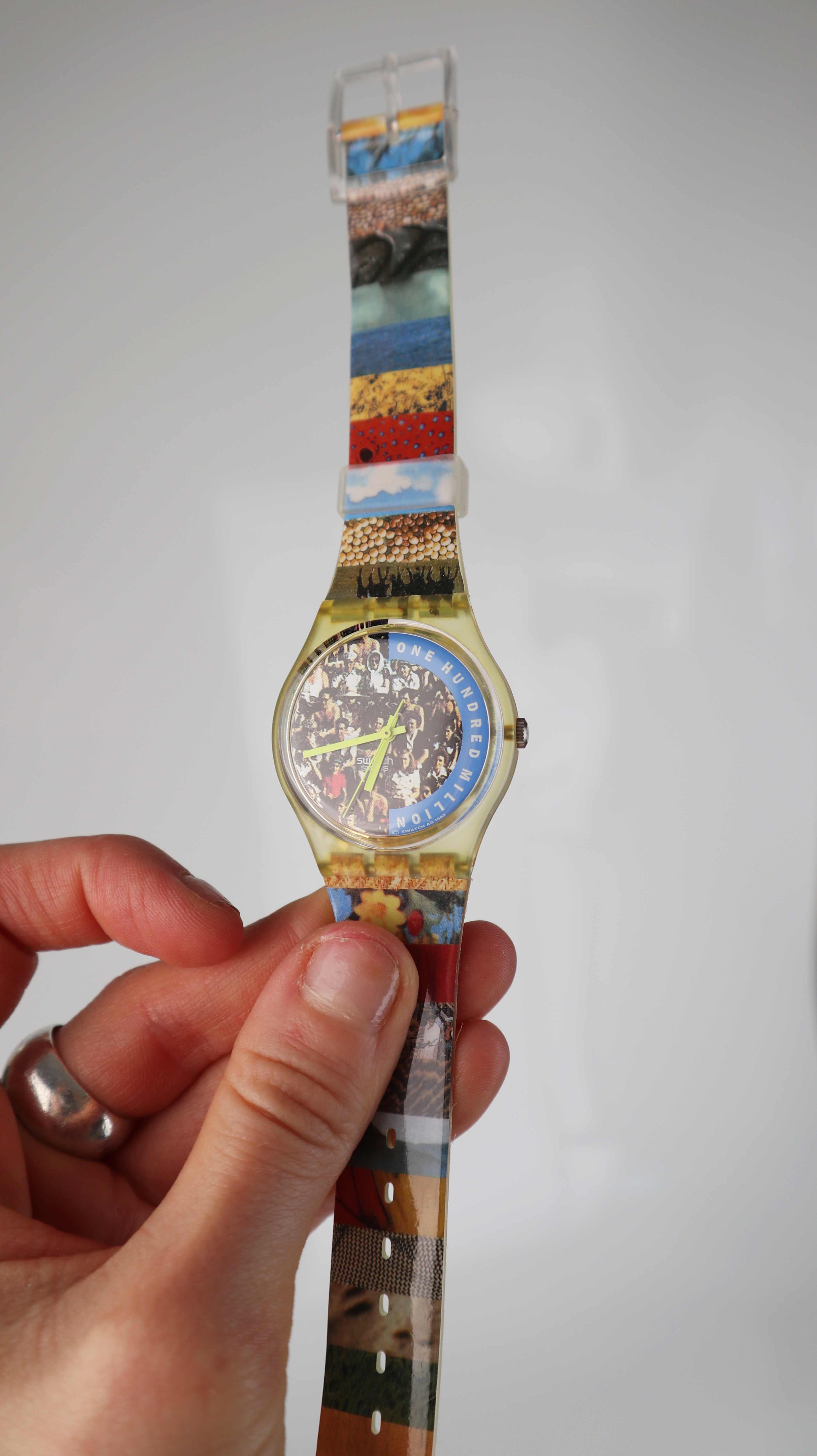 Swatch Uhr Armbanduhr Edition 1994 The People bunt