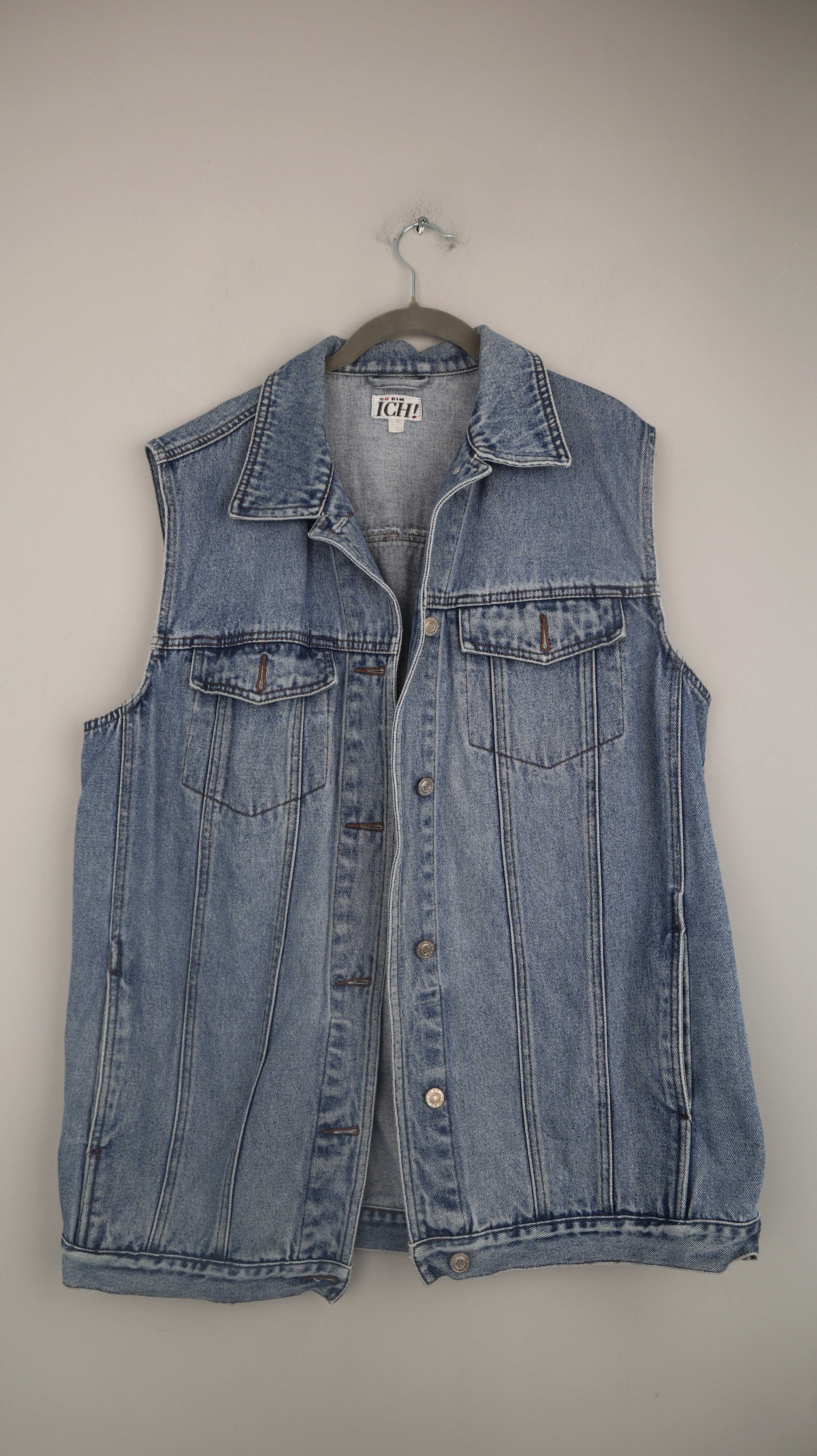 True Vintage Weste Jeansweste 40 42 L XL Denim washed