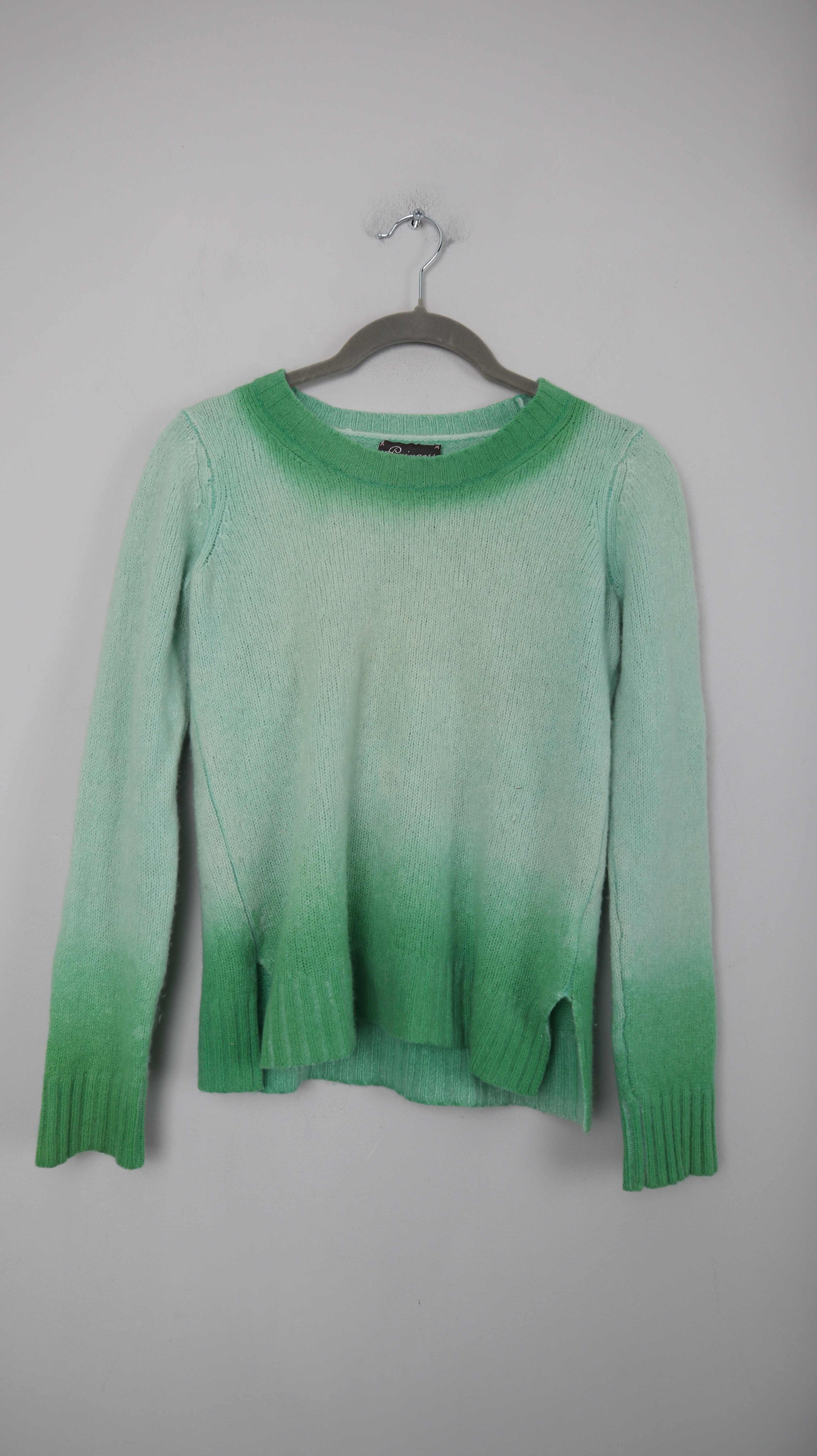 Princess Pullover grün Cashmere 34 XS eingelaufen Strickpullover Wollpullover
