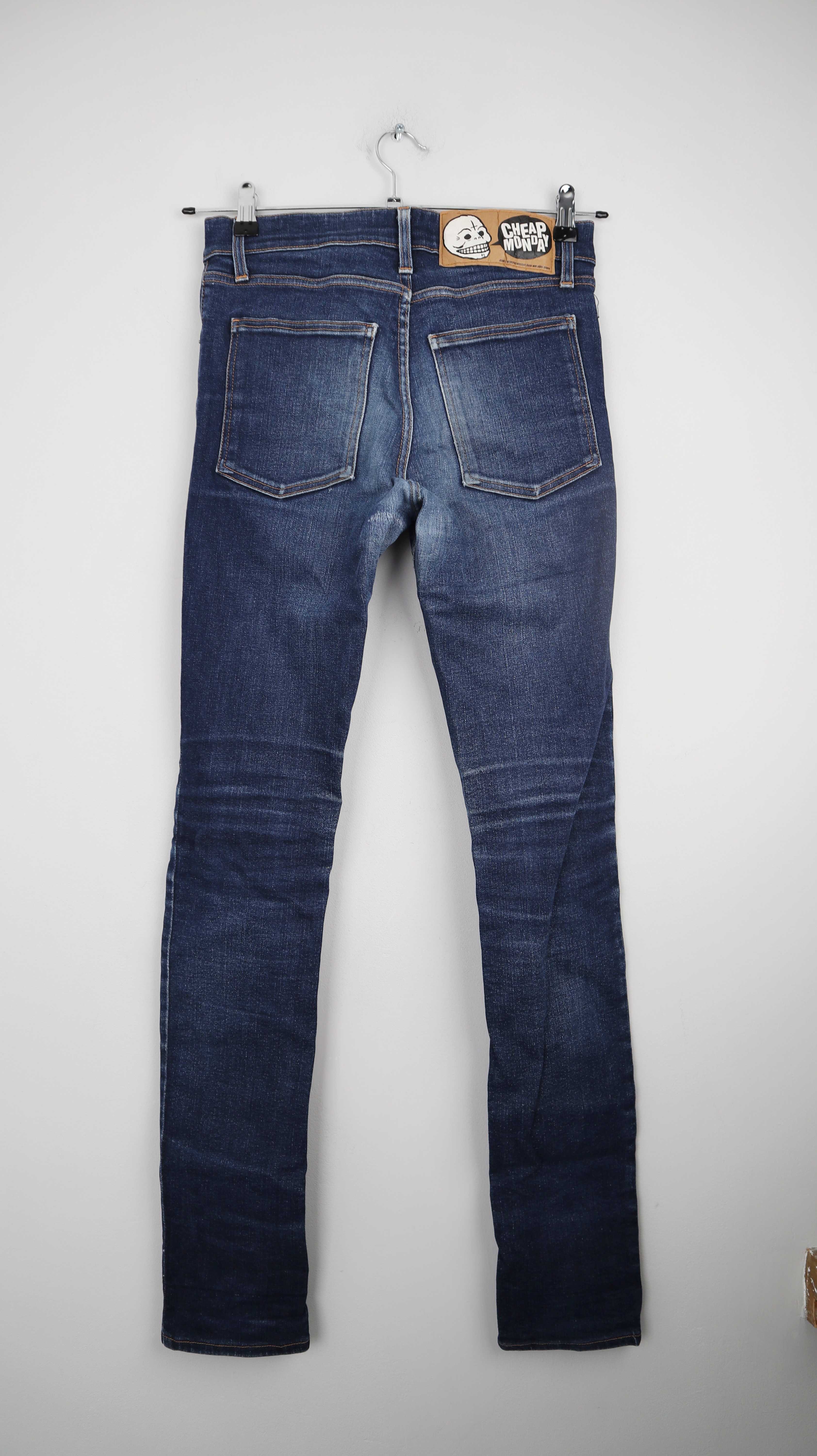 Cheap Monday Weekday Jeans Hose dunkelblau denim W32 L34 skinny
