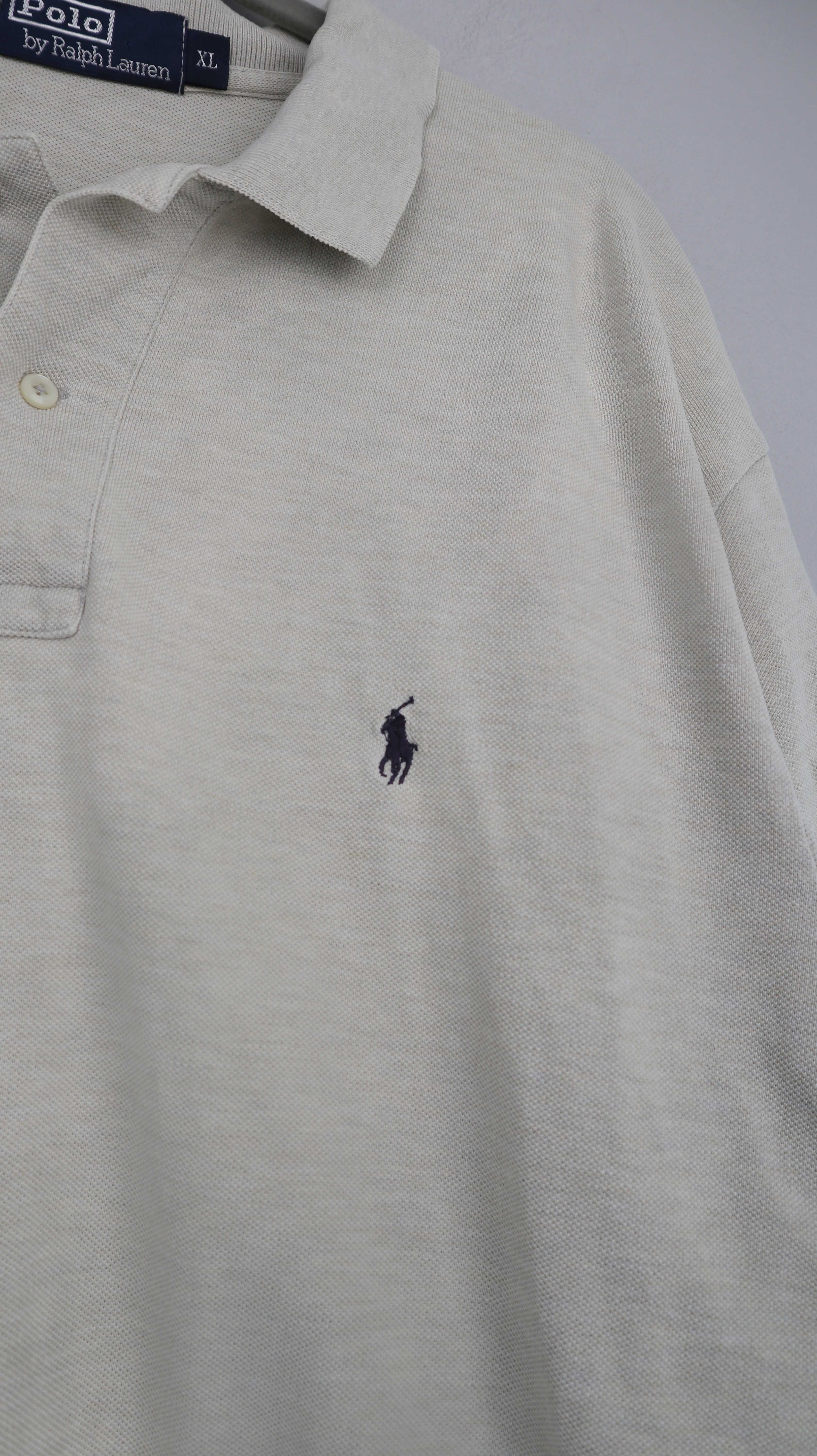 Ralph Lauren Polo Shirt Beige Creme XL basic T-Shirt Oberteil