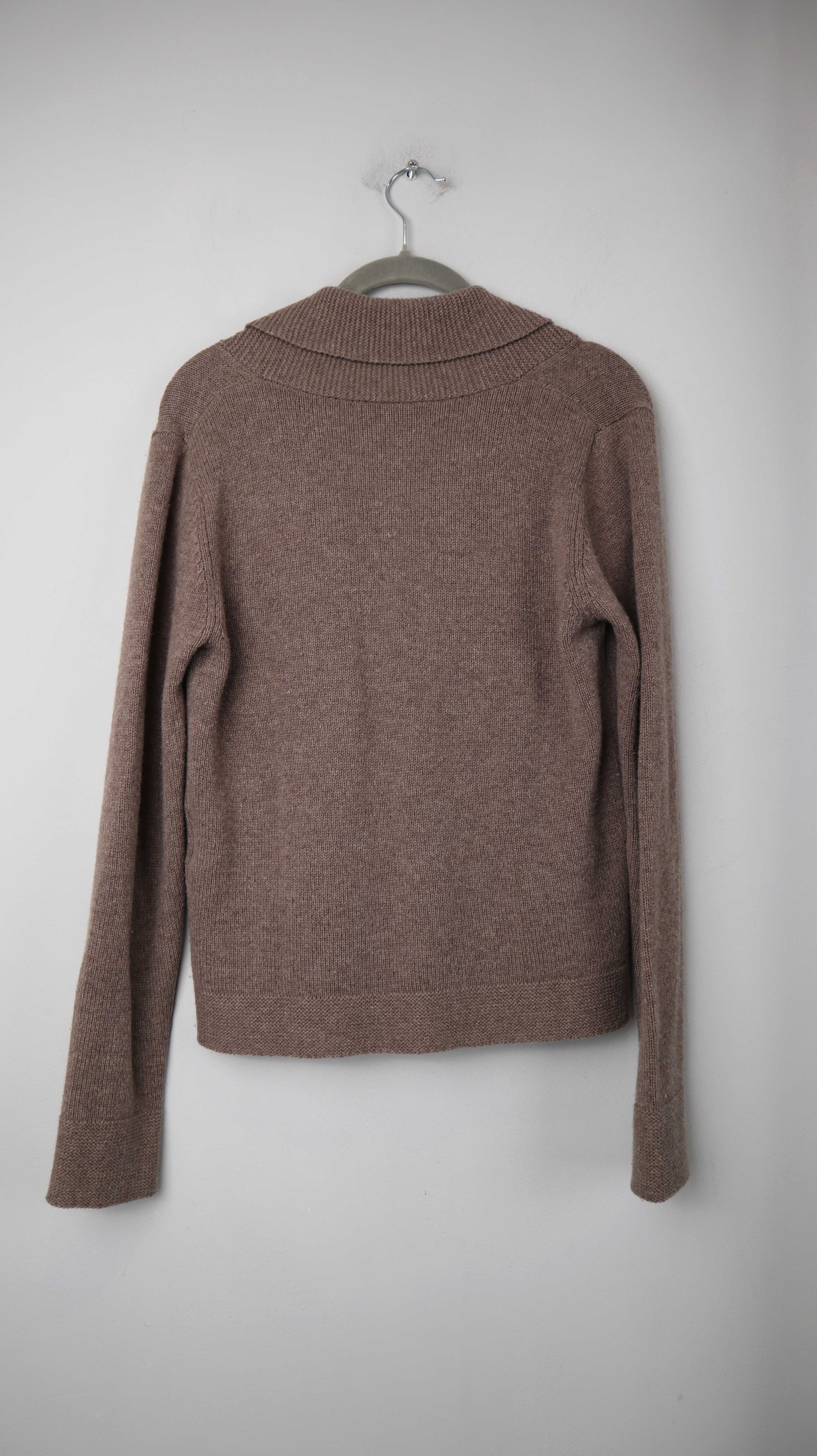 Bloom Strickjacke Cardigan gestrickt 36 S Wolle Cashmere geknöpft