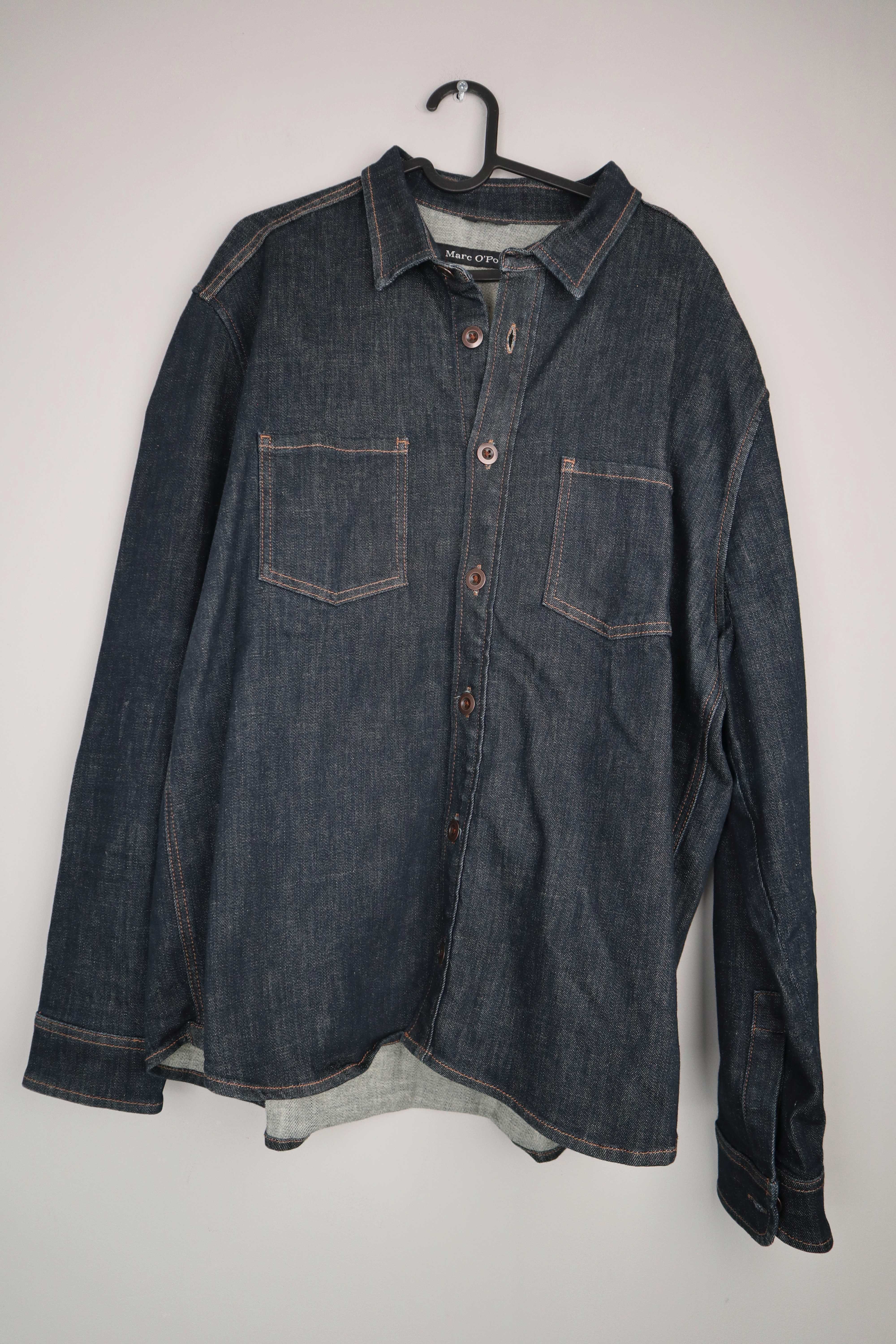 Marc O'Polo Jeanshemd Denim XXL Blau dunkelblau Hemdjacke