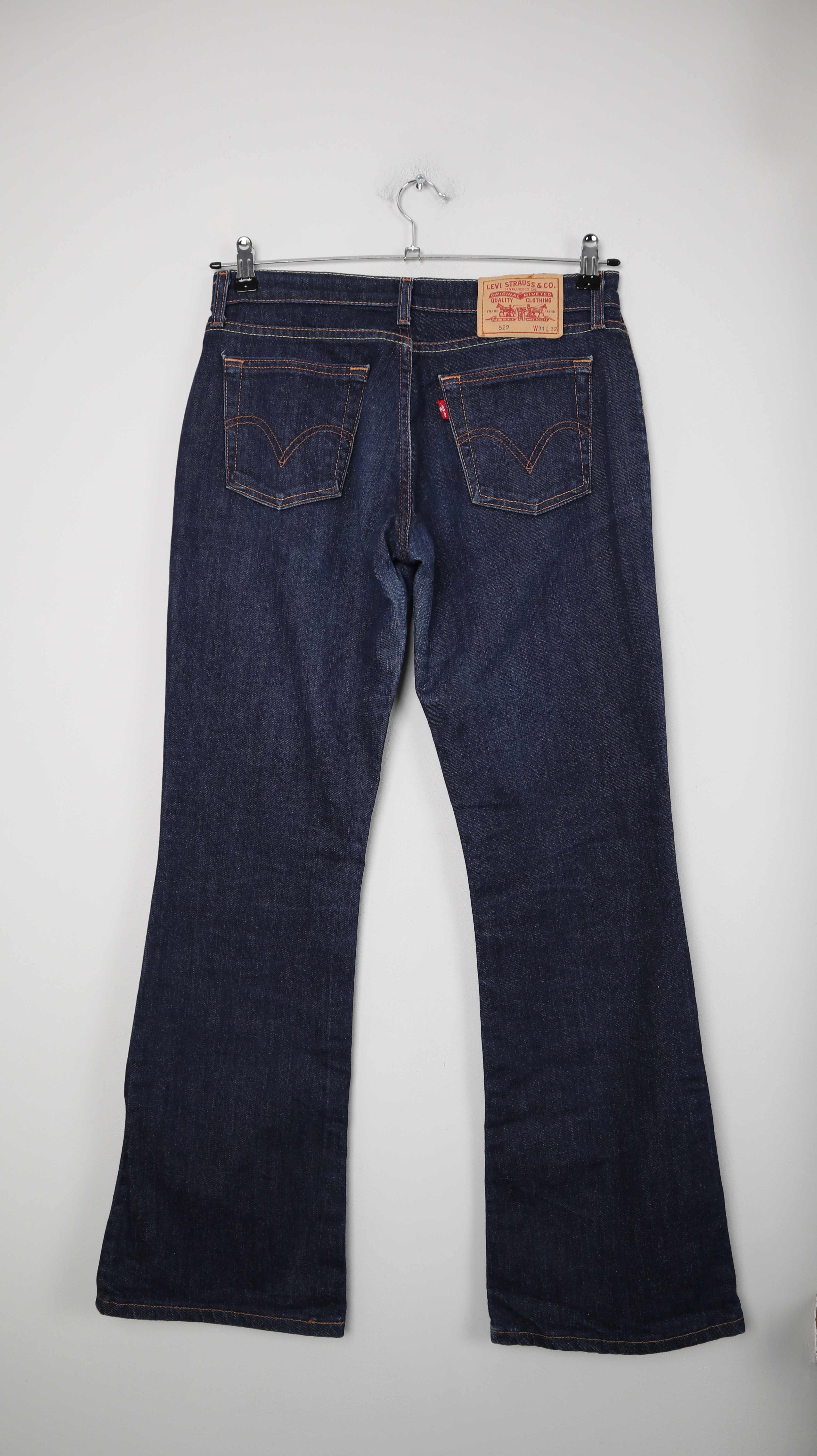 Levis Jeans Hose denim 529 W31 L32 blau dunkelblau flared 40 L