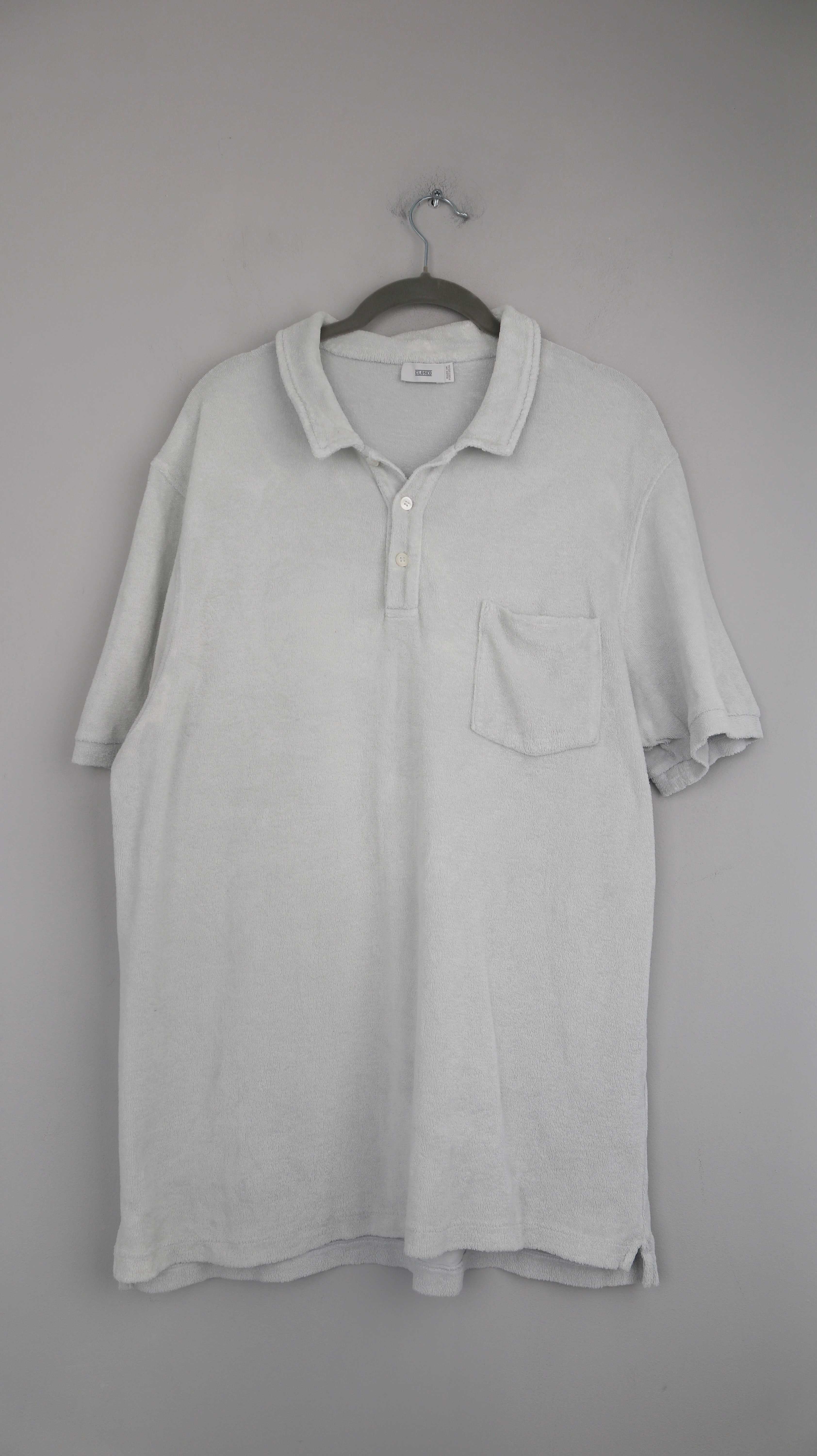 Closed Polo Poloshirt Frottee Hellblau Blau XL T-Shirt Oberteil