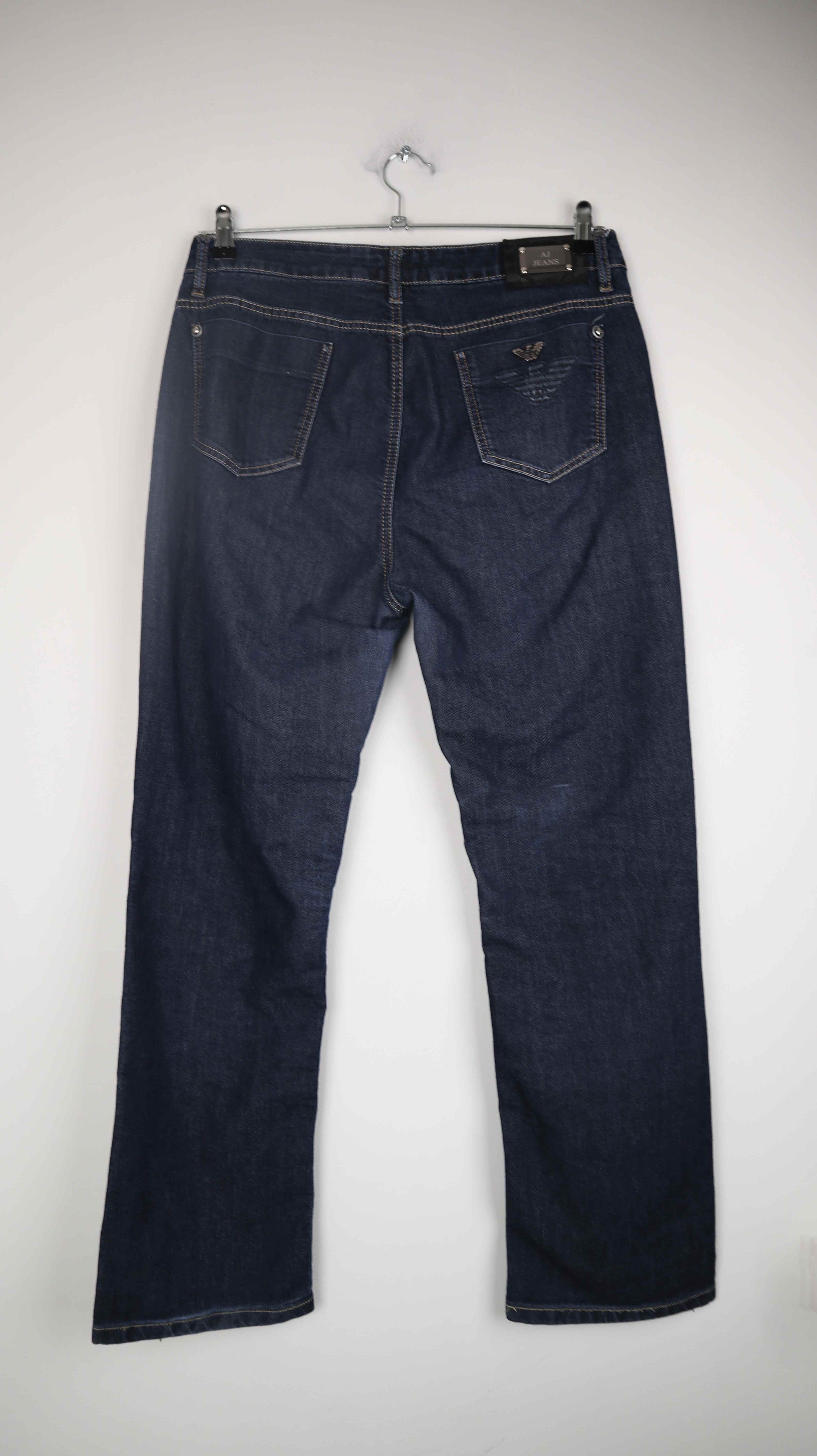 Armani Jeans Hose blau denim 40 L straight leg