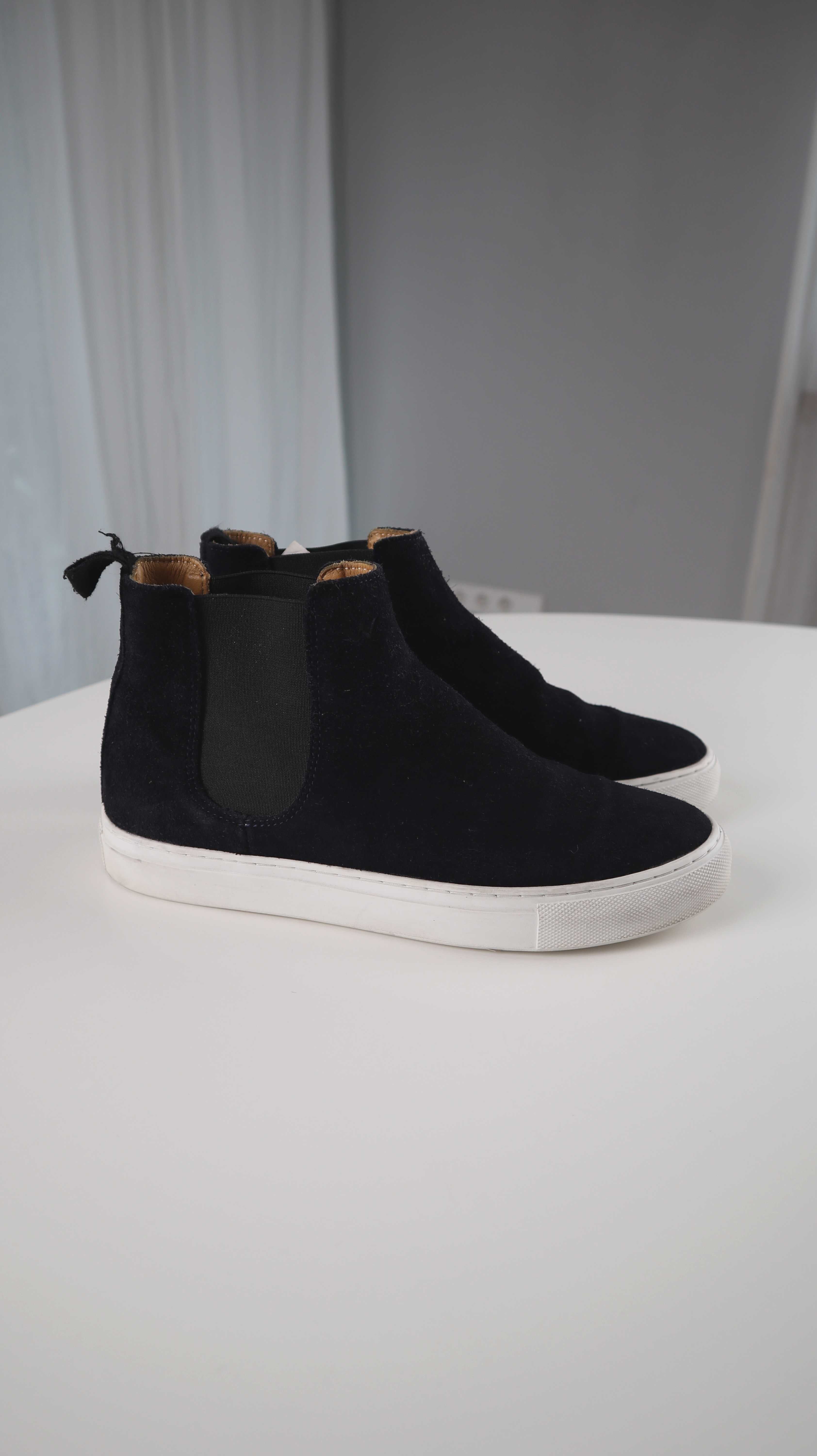 contemporary comfort whats Slipper 40 Wildleder blau Loafer Chelsea Boots