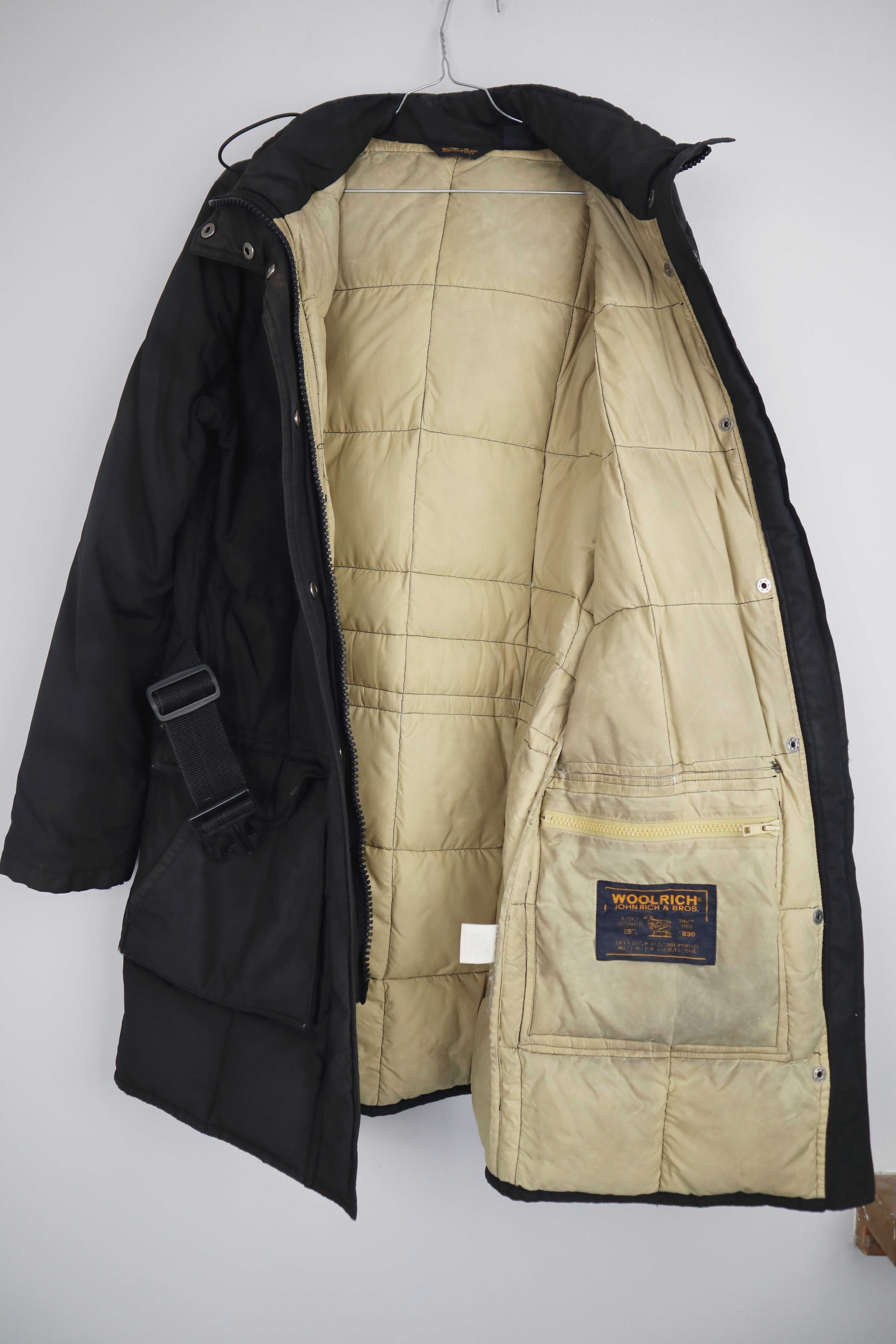 Woolrich Jacke Mantel schwarz 38 M Daunenmantel Winterjacke gefüttert