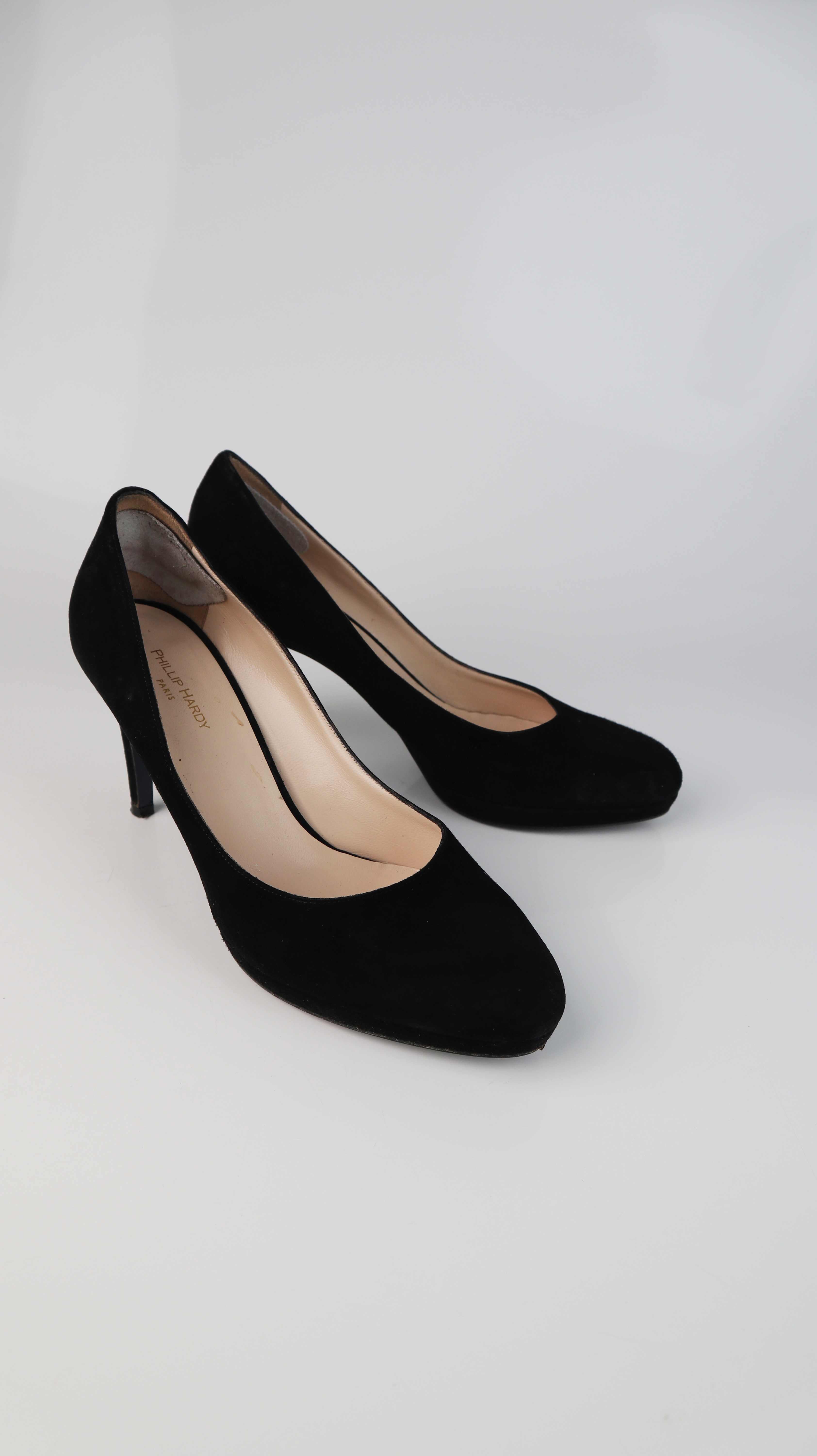 Philip Hardy Paris Heels 39 schwarz Absatzschuhe Pumps Wildleder