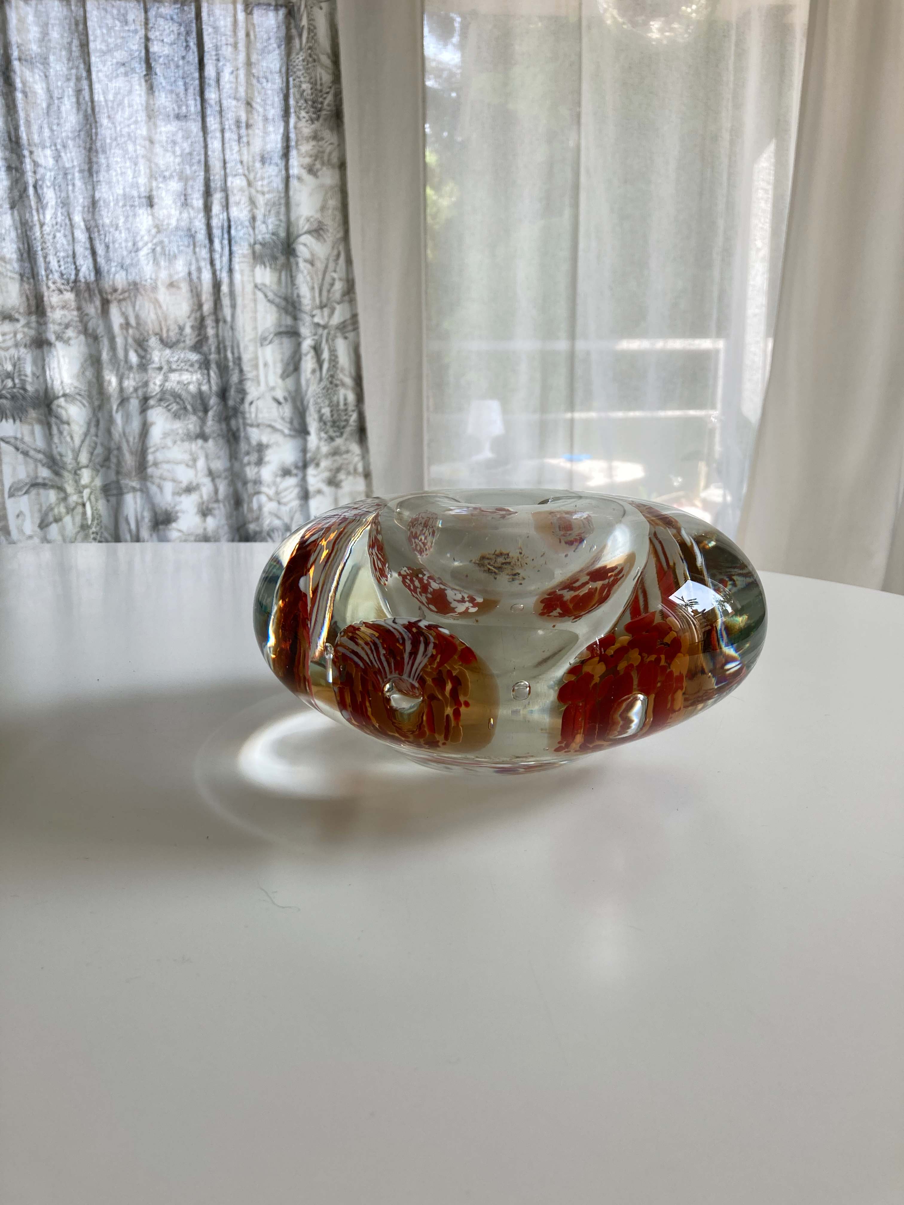Briefbeschwerer Muranoglas Murano Glas Kerzenhalter Vase