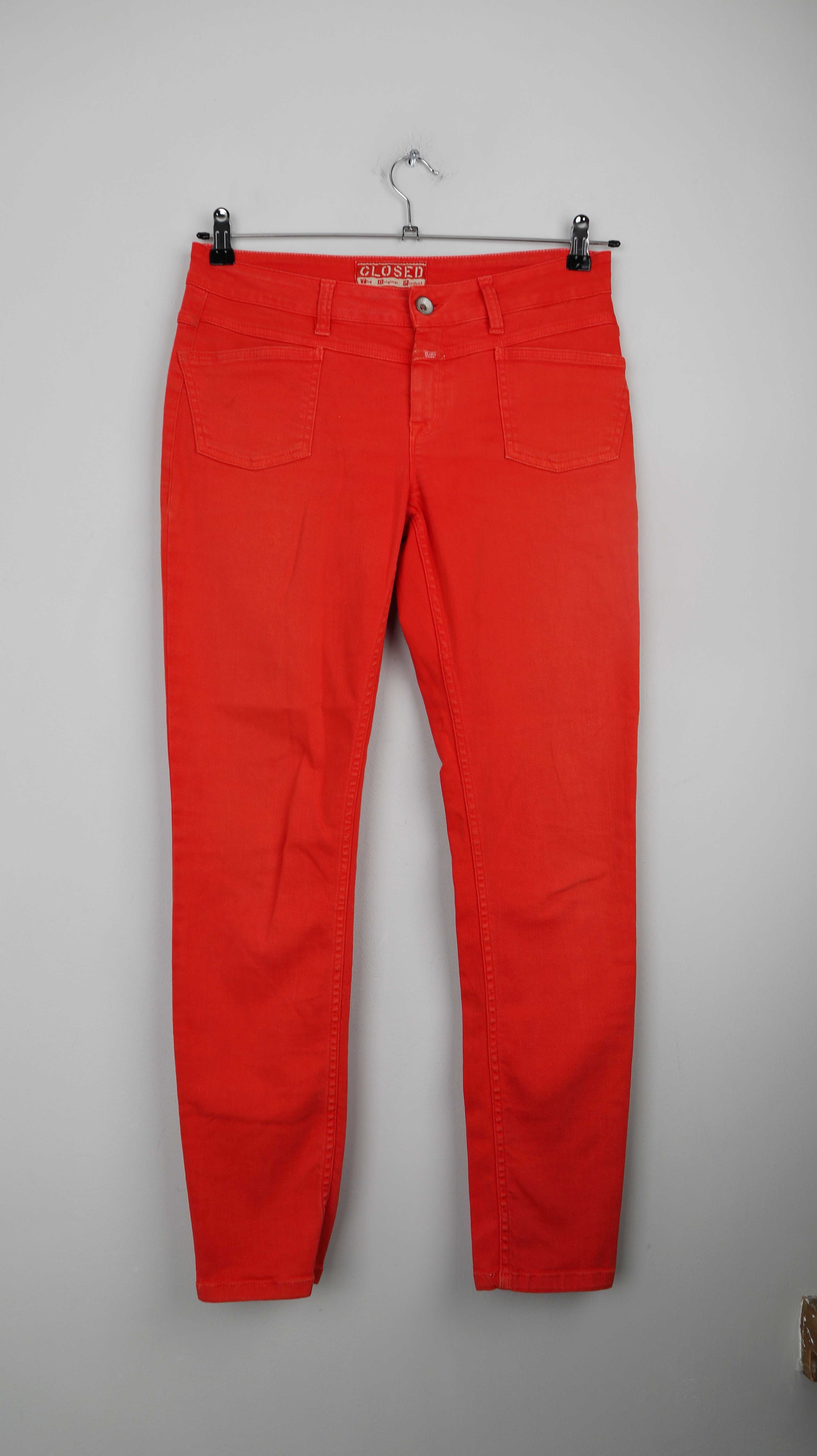 Closed Hose rot slim Röhrenhose 28 mid waist 36 S