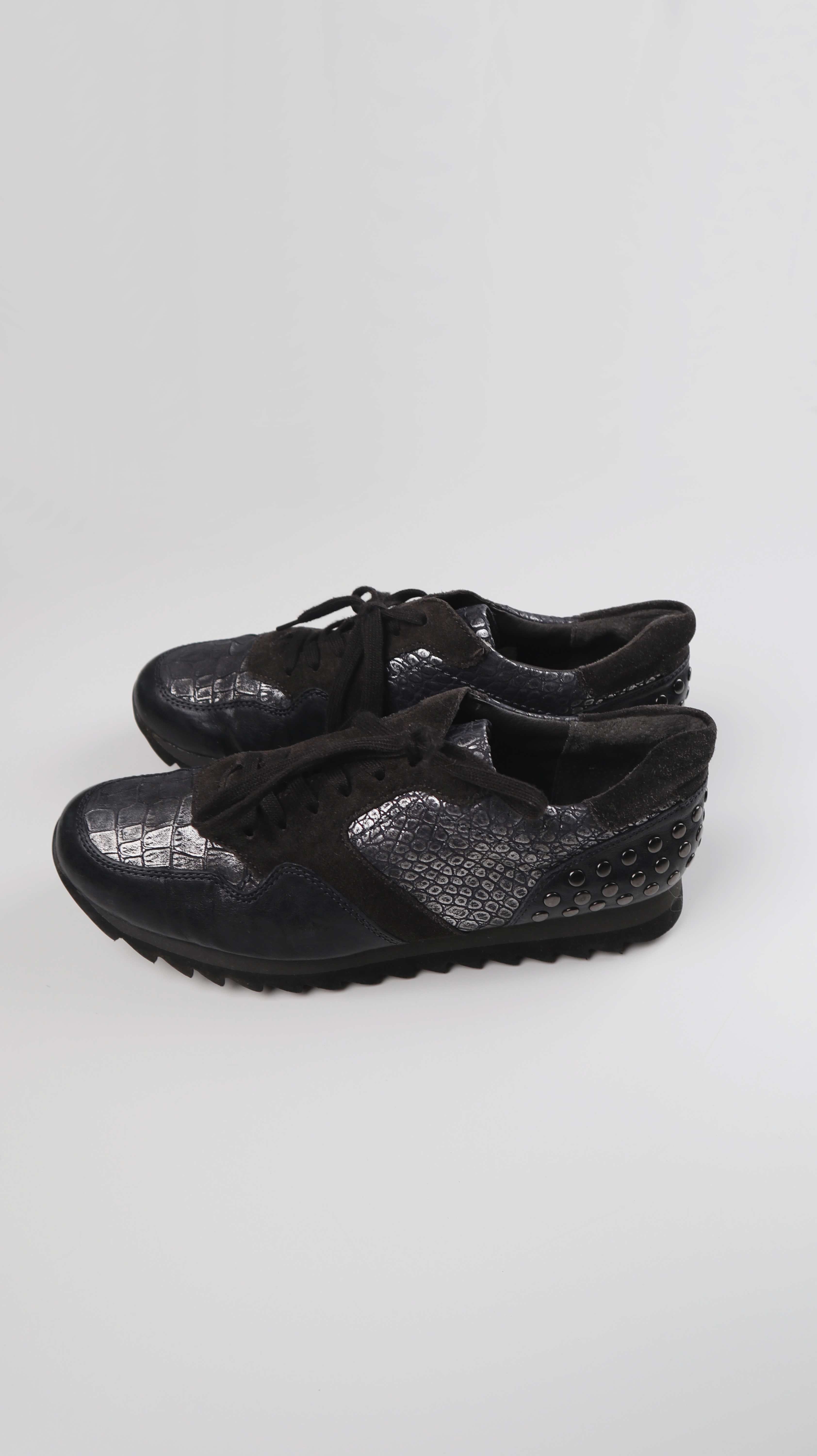 Gabor Sneaker Turnschuhe schwarz 40 Schnürer